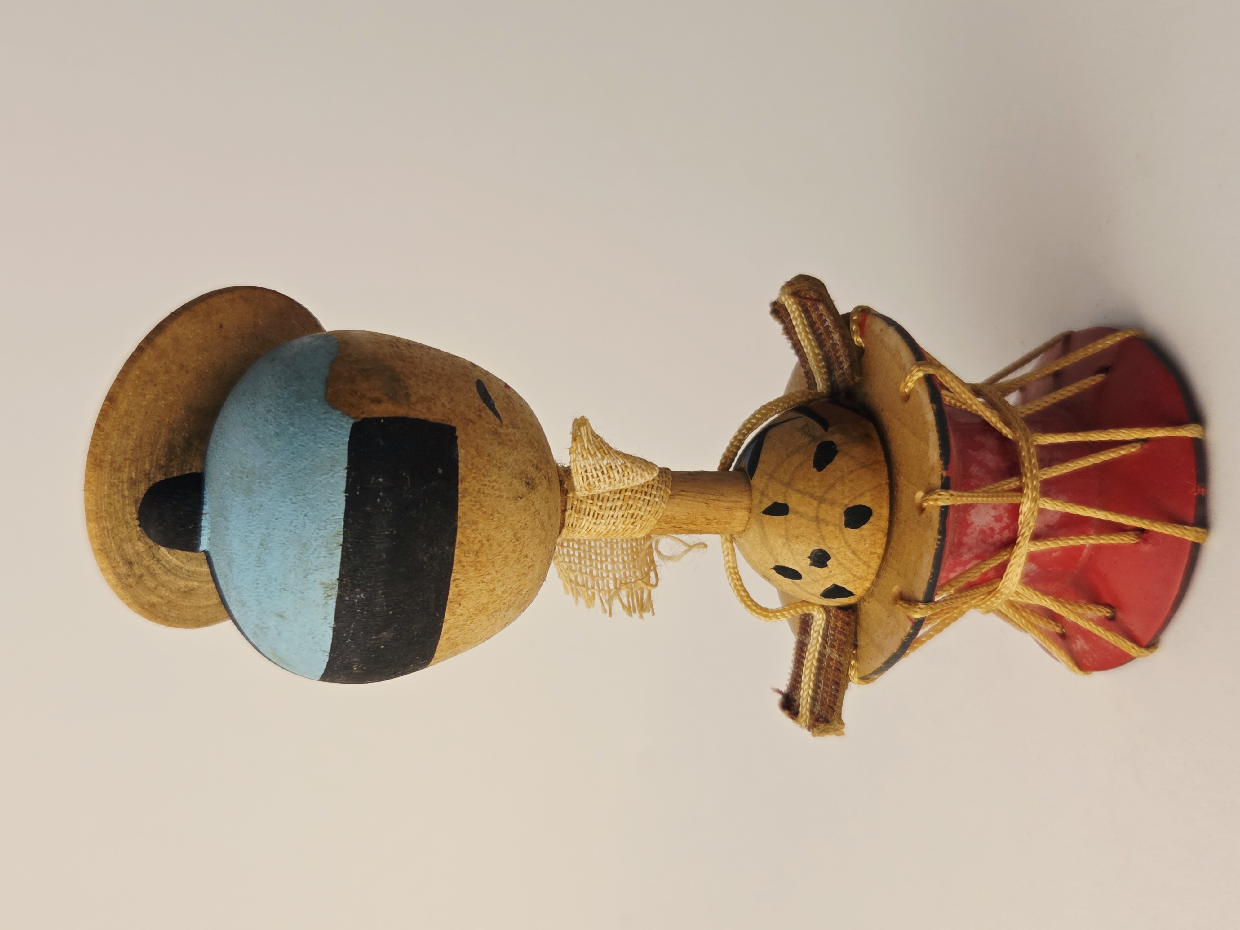 Tradicinė vintage japoniška Kokeshi medinė lėlė