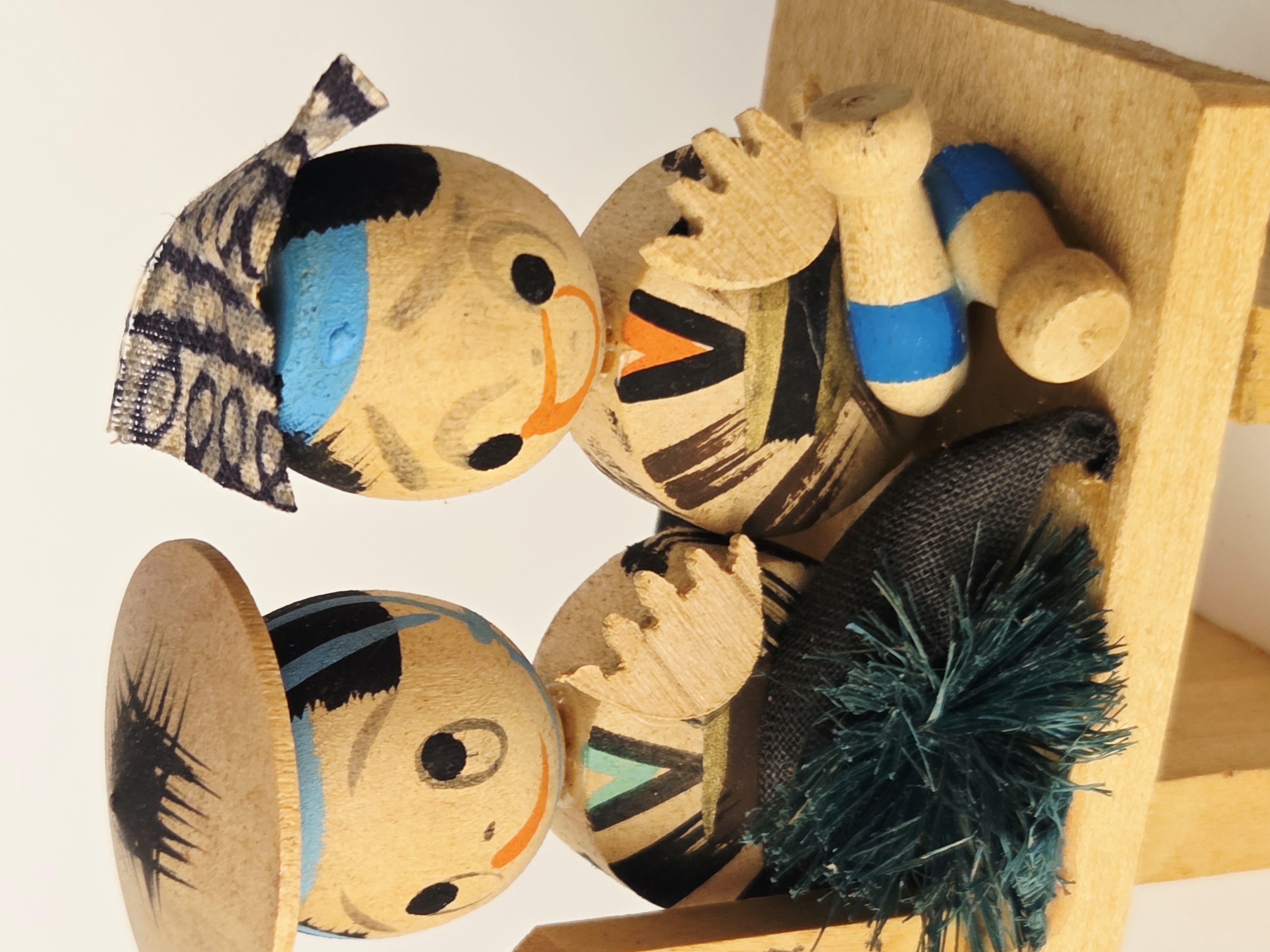 Vintage japoniška Kokeshi figūrėlė