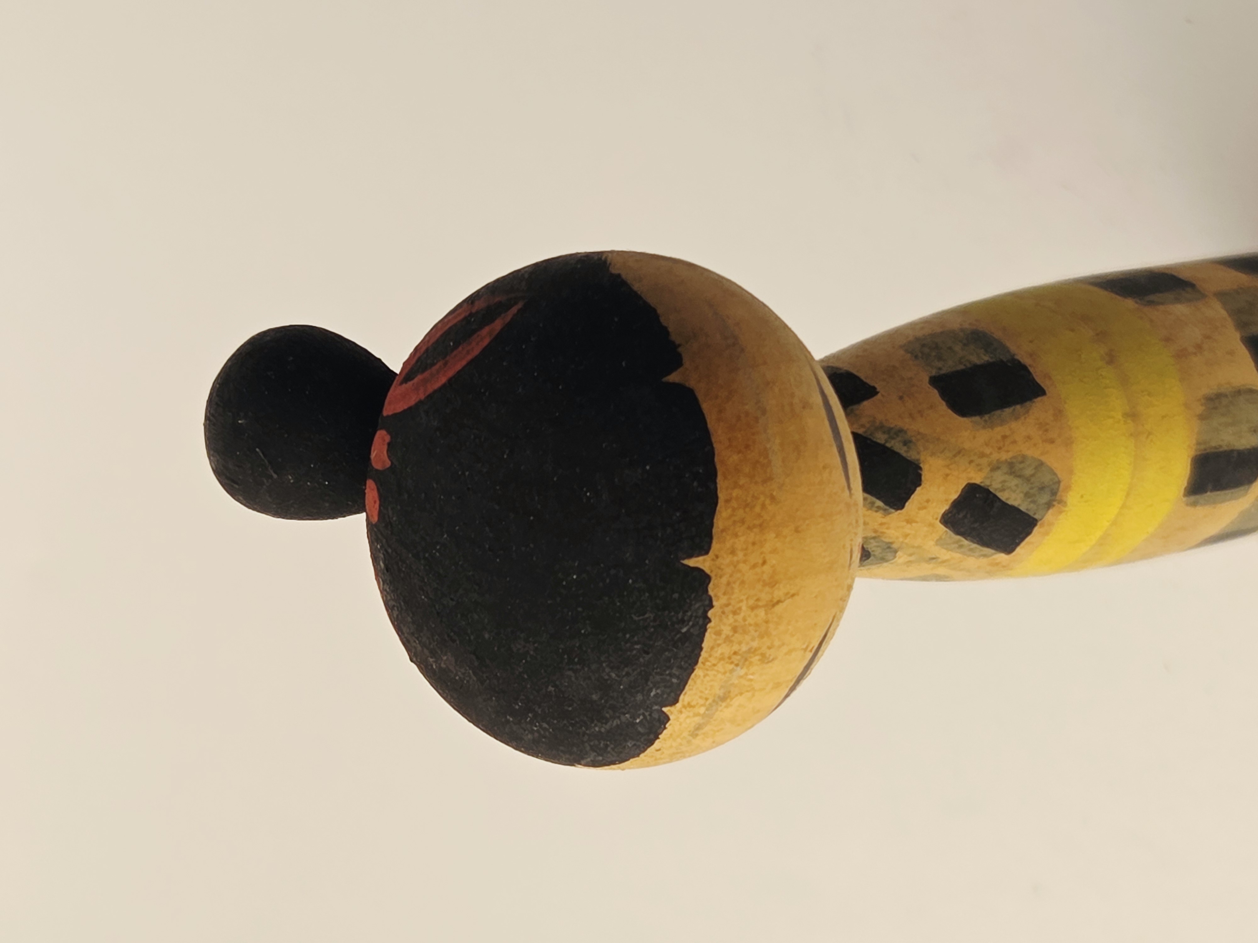 Tradicinė vintage japoniška Kokeshi medinė lėlė