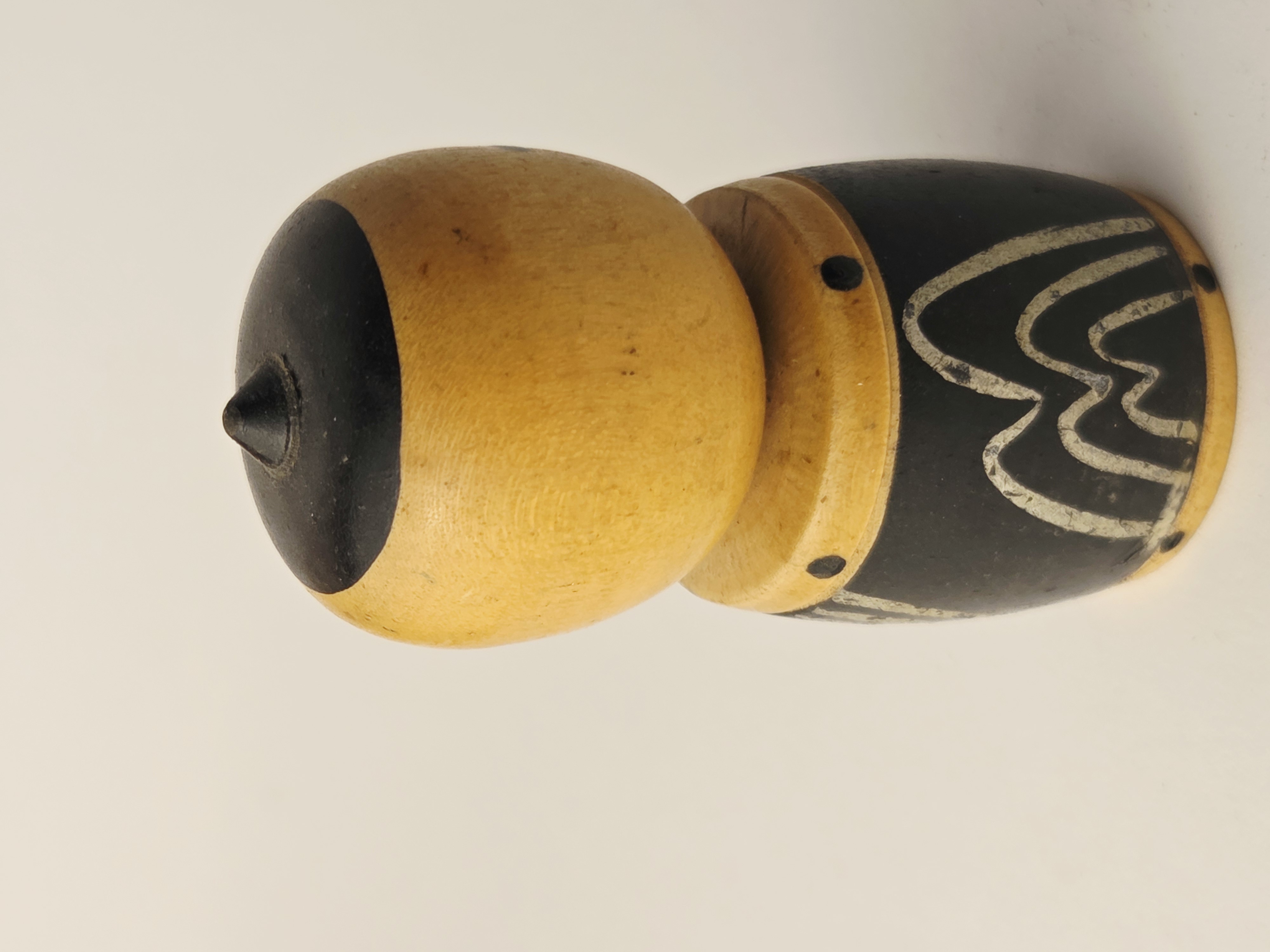 Tradicinė vintage japoniška Kokeshi medinė lėlė