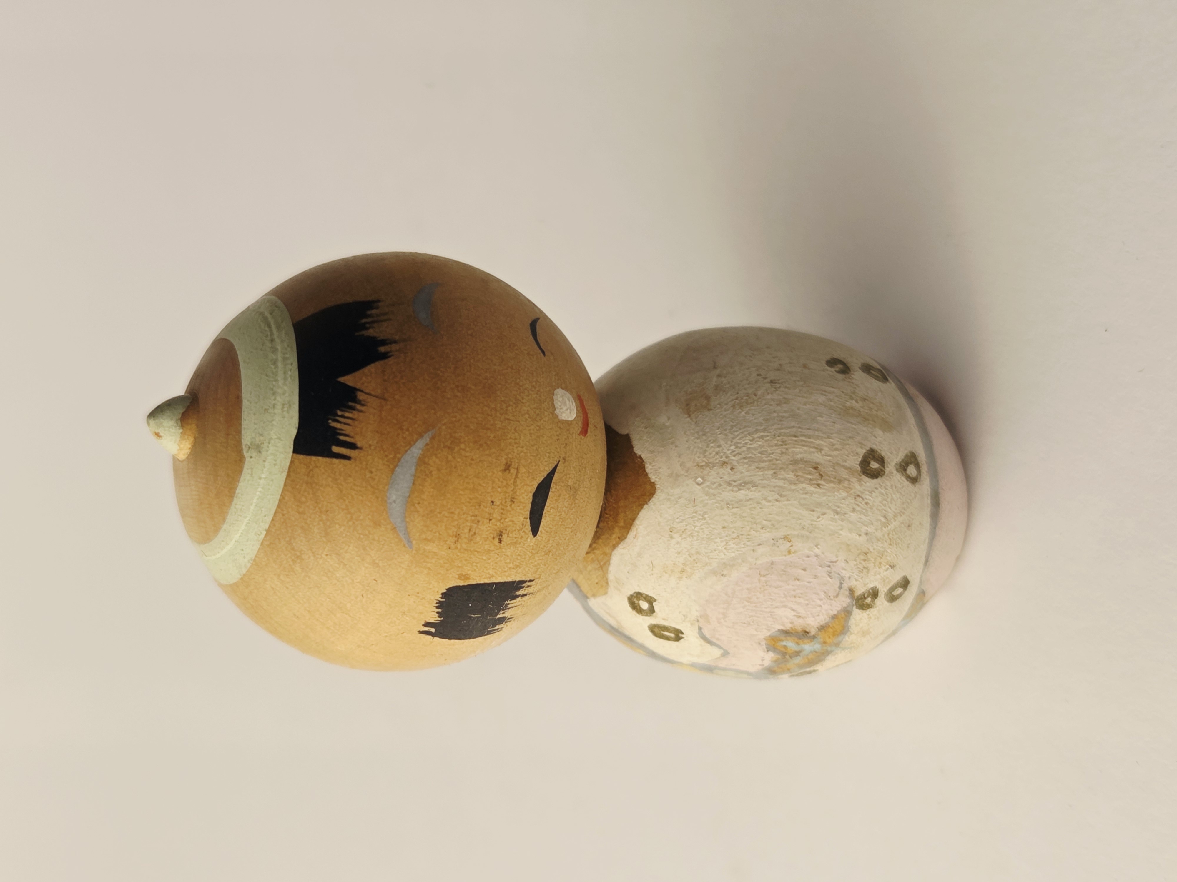 Tradicinė vintage japoniška Kokeshi medinė lėlė