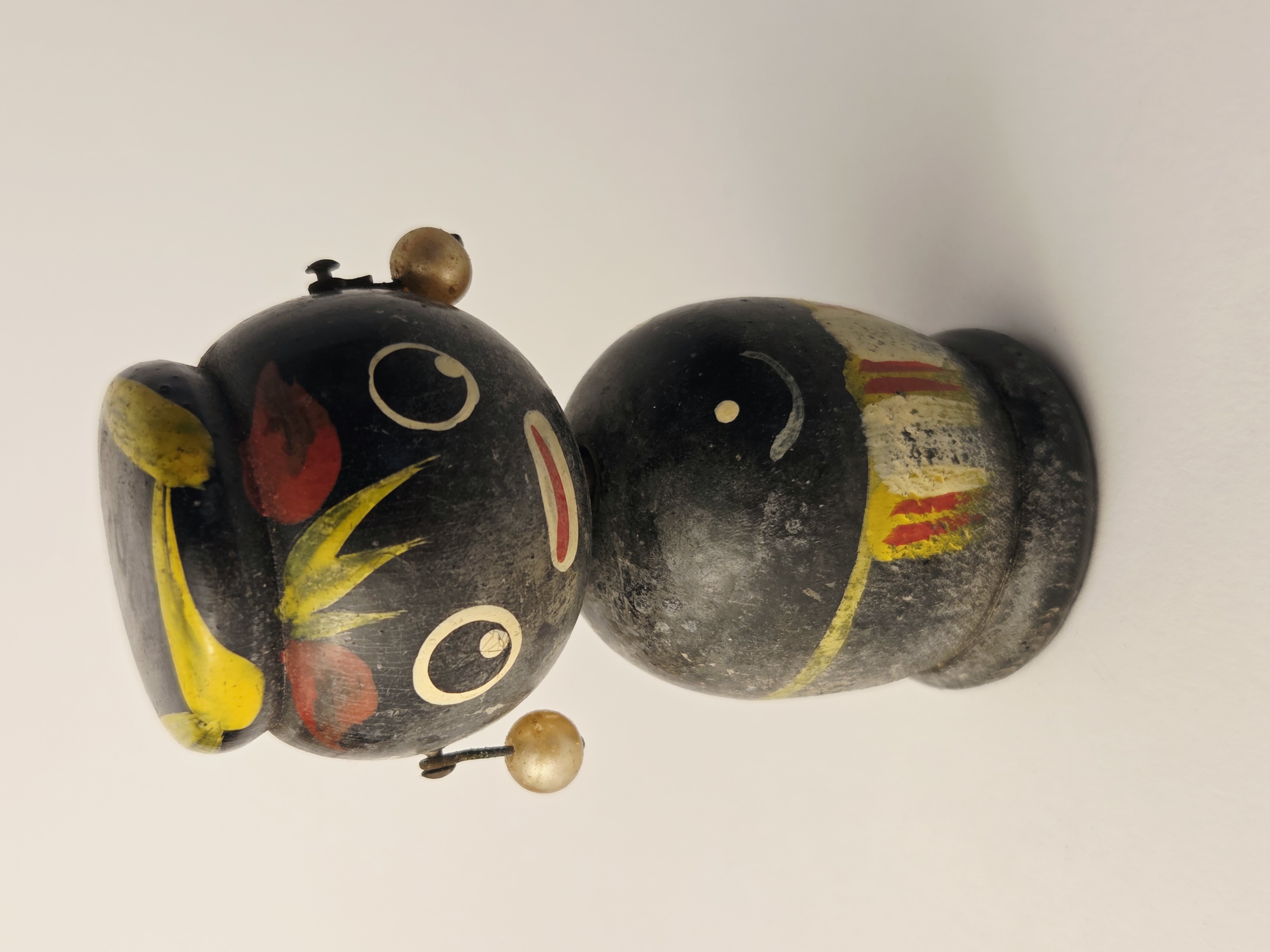 Tradicinė vintage japoniška Kokeshi medinė lėlė