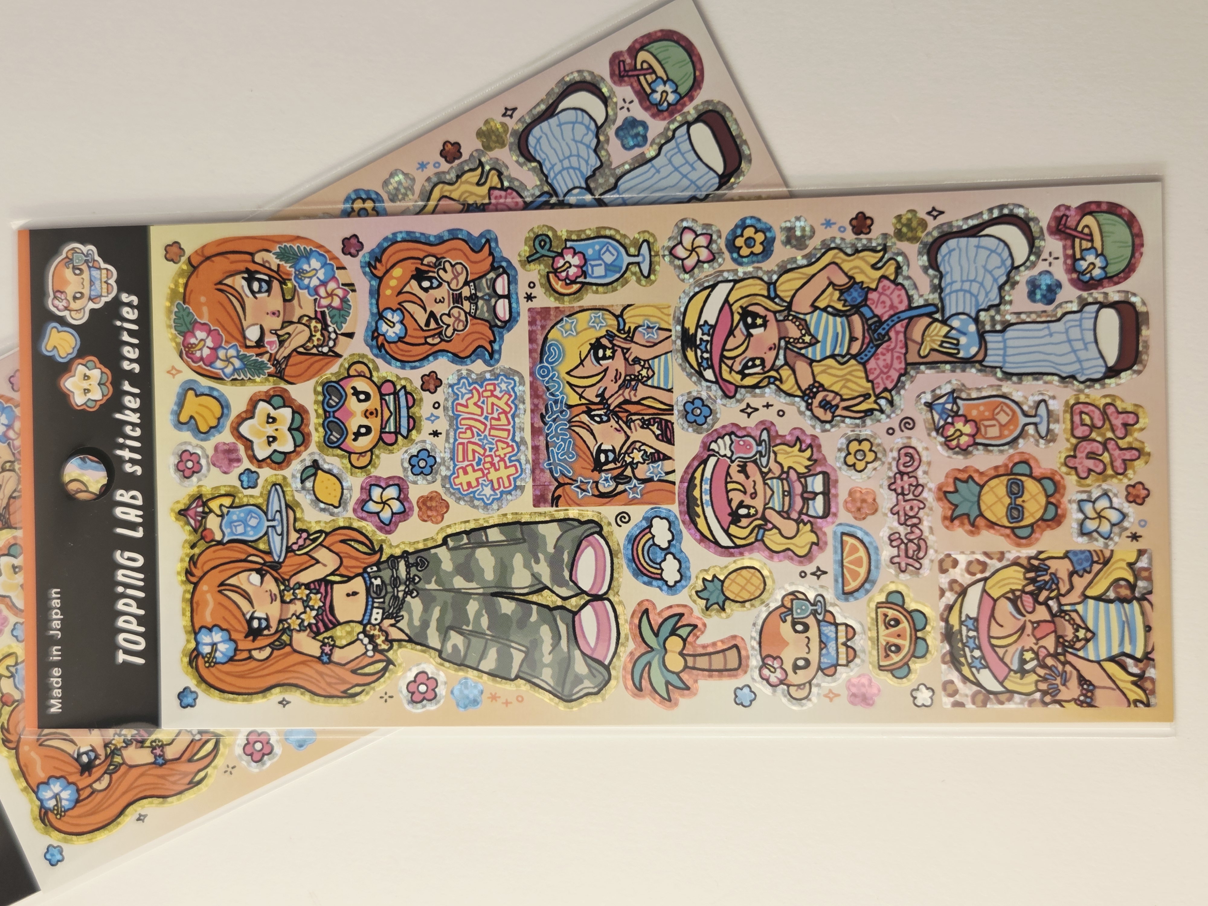 Japoniški lipdukai „Topping Lab“ – Kawaii Girls (Made in Japan)