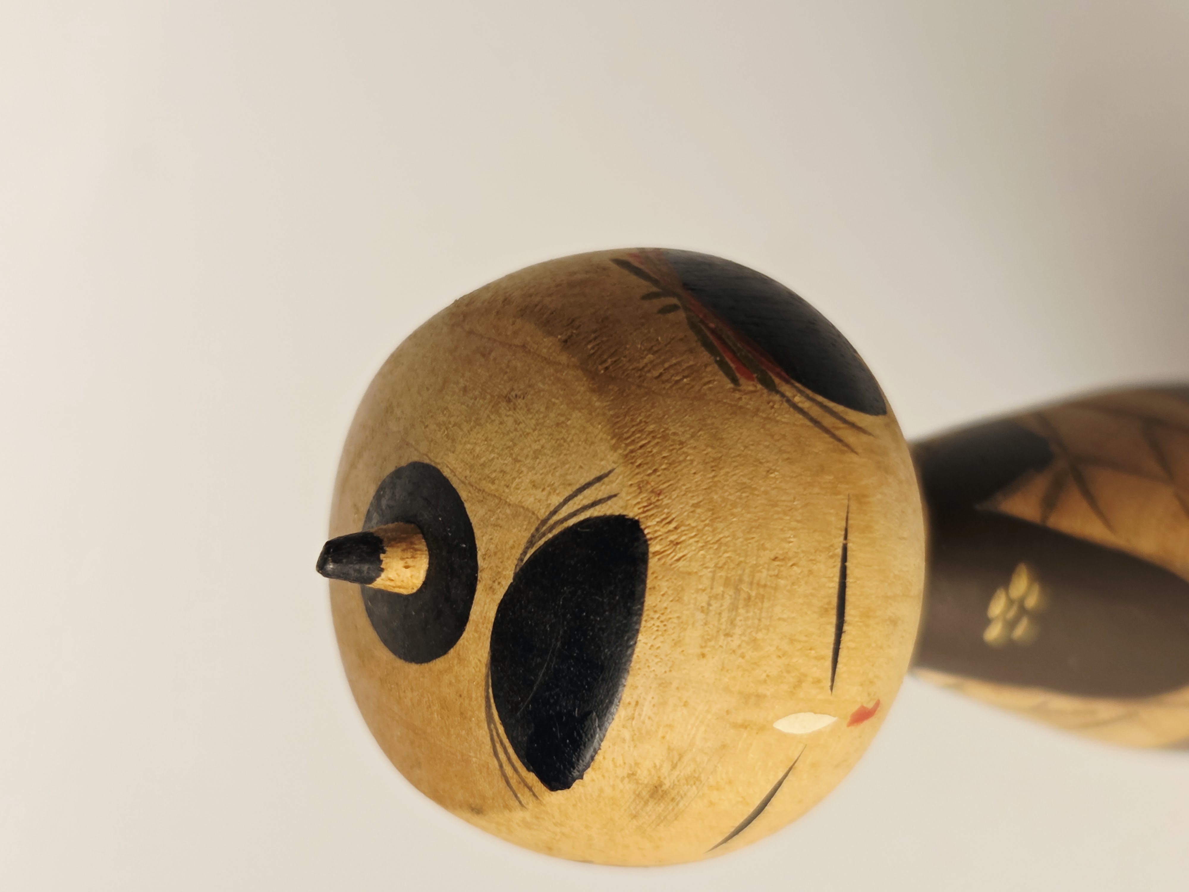 Vintage mini japoniška Kokeshi lėlė