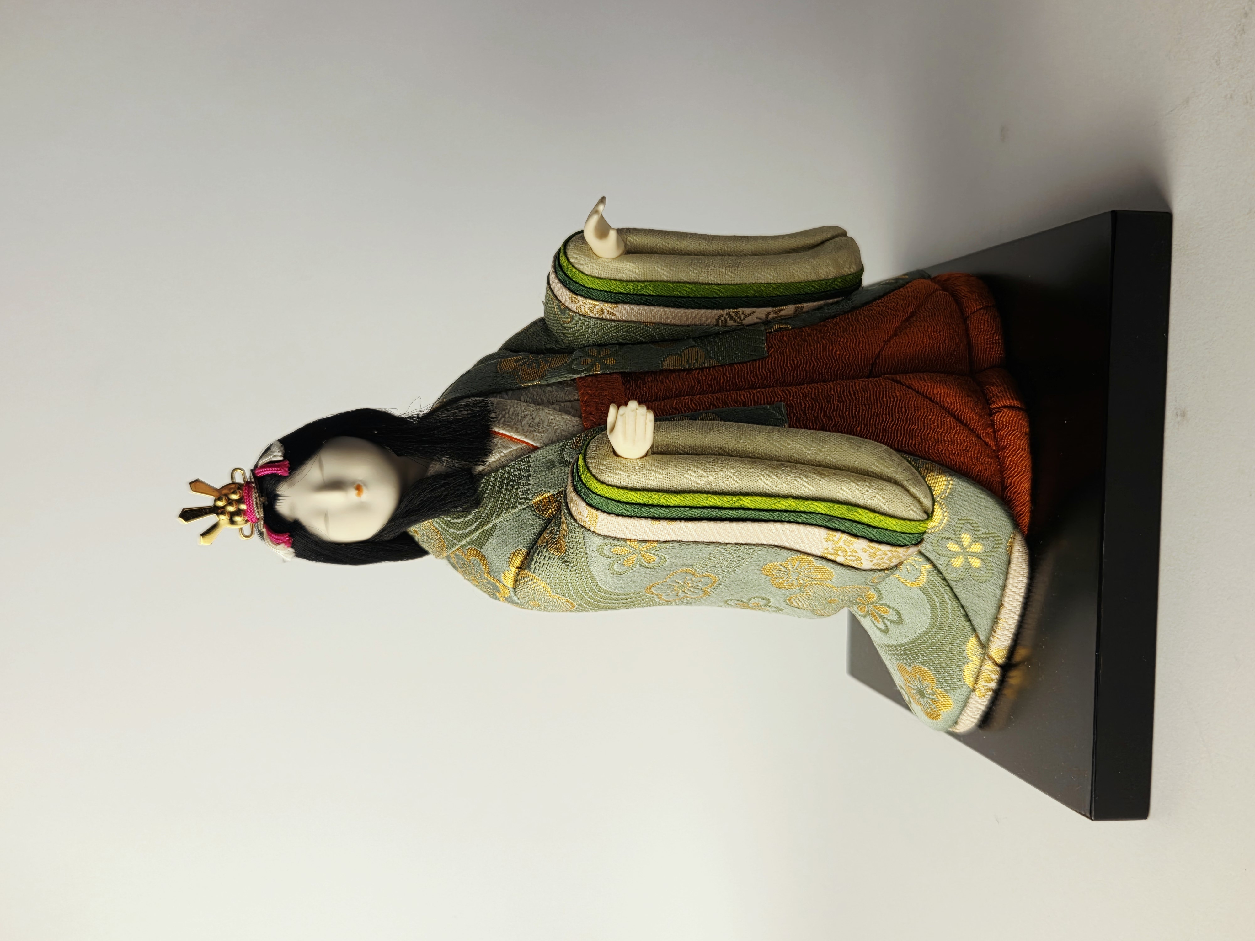 Vintage japoniška Kimekomi Hina lėlė – Kanjo (Court Lady)