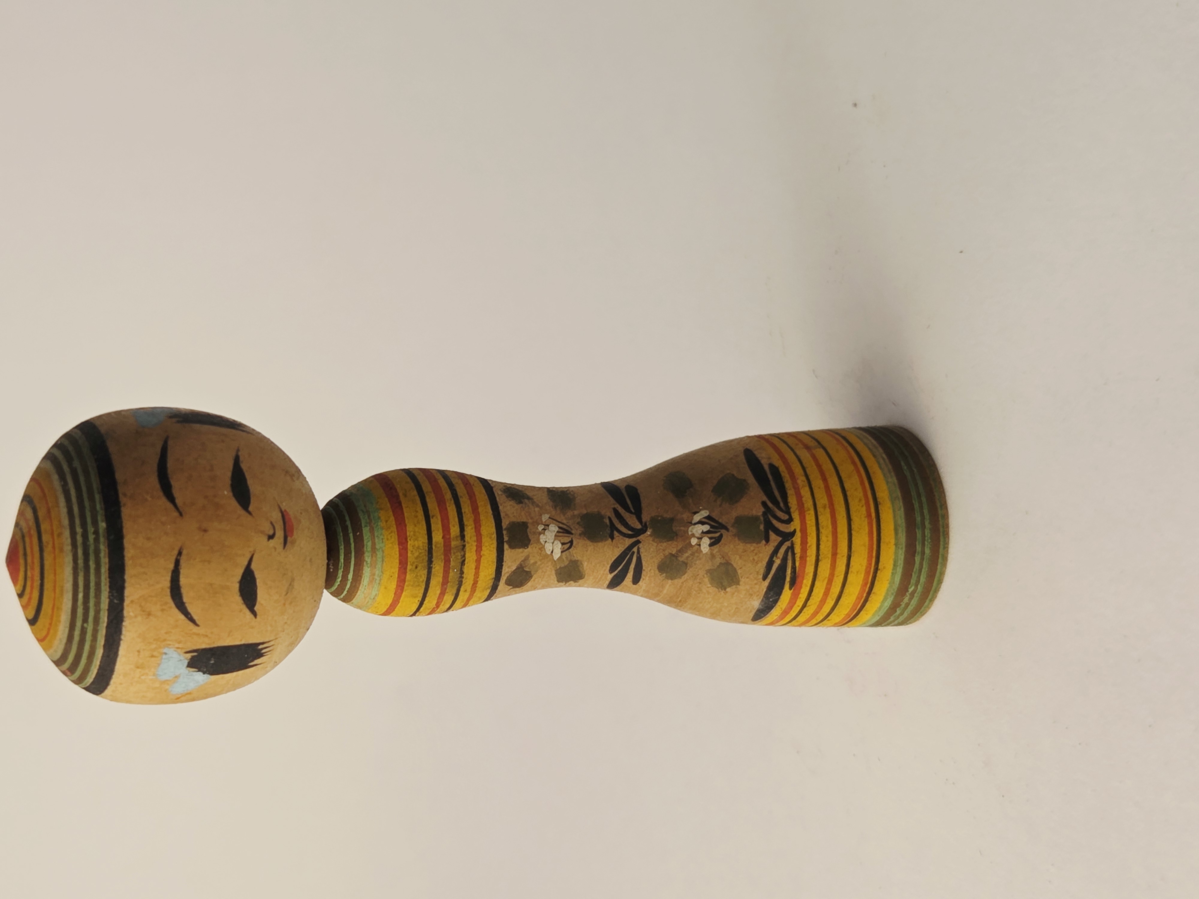 Tradicinė vintage japoniška Kokeshi medinė lėlė