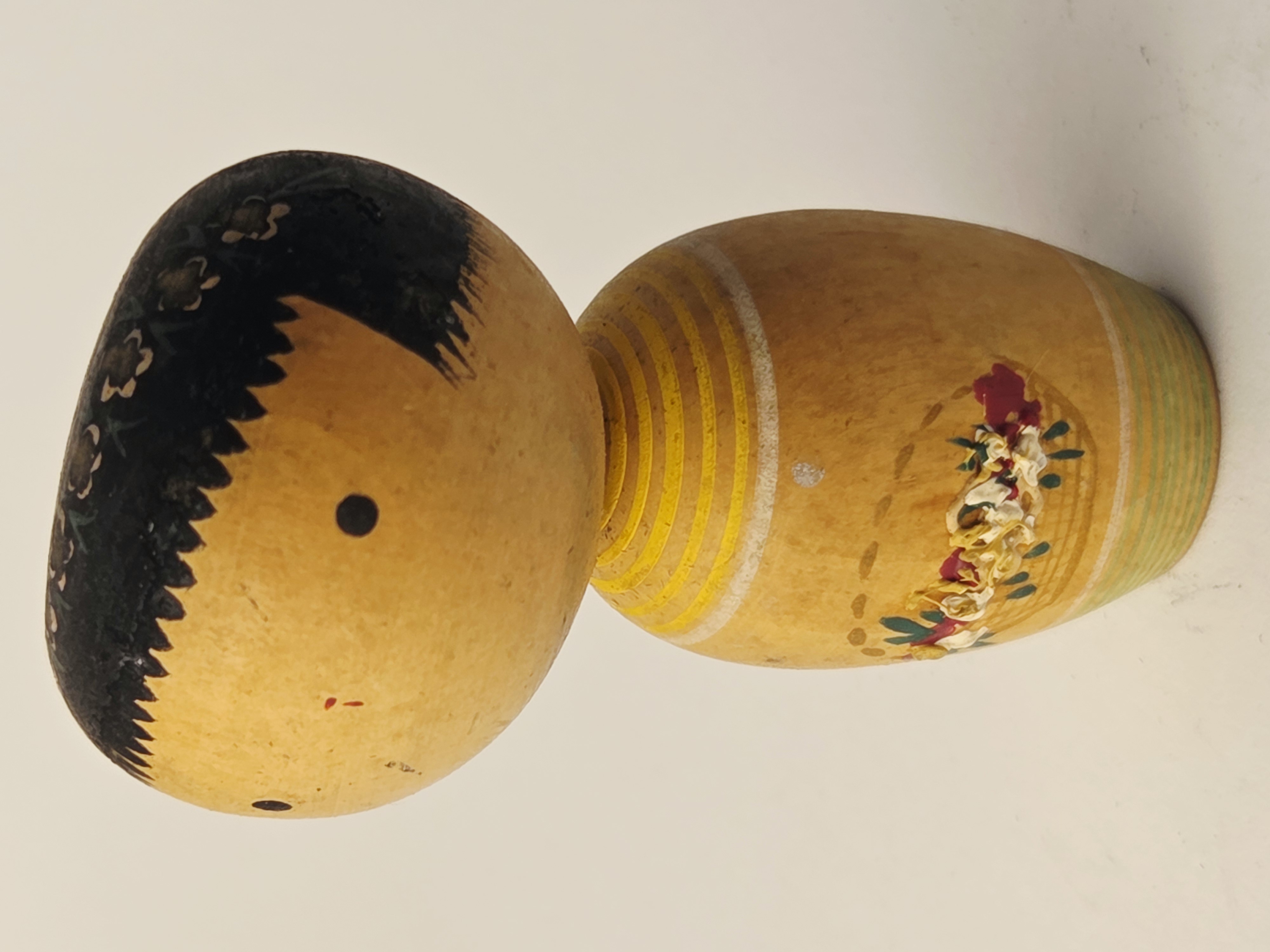 Tradicinė vintage japoniška Kokeshi medinė lėlė