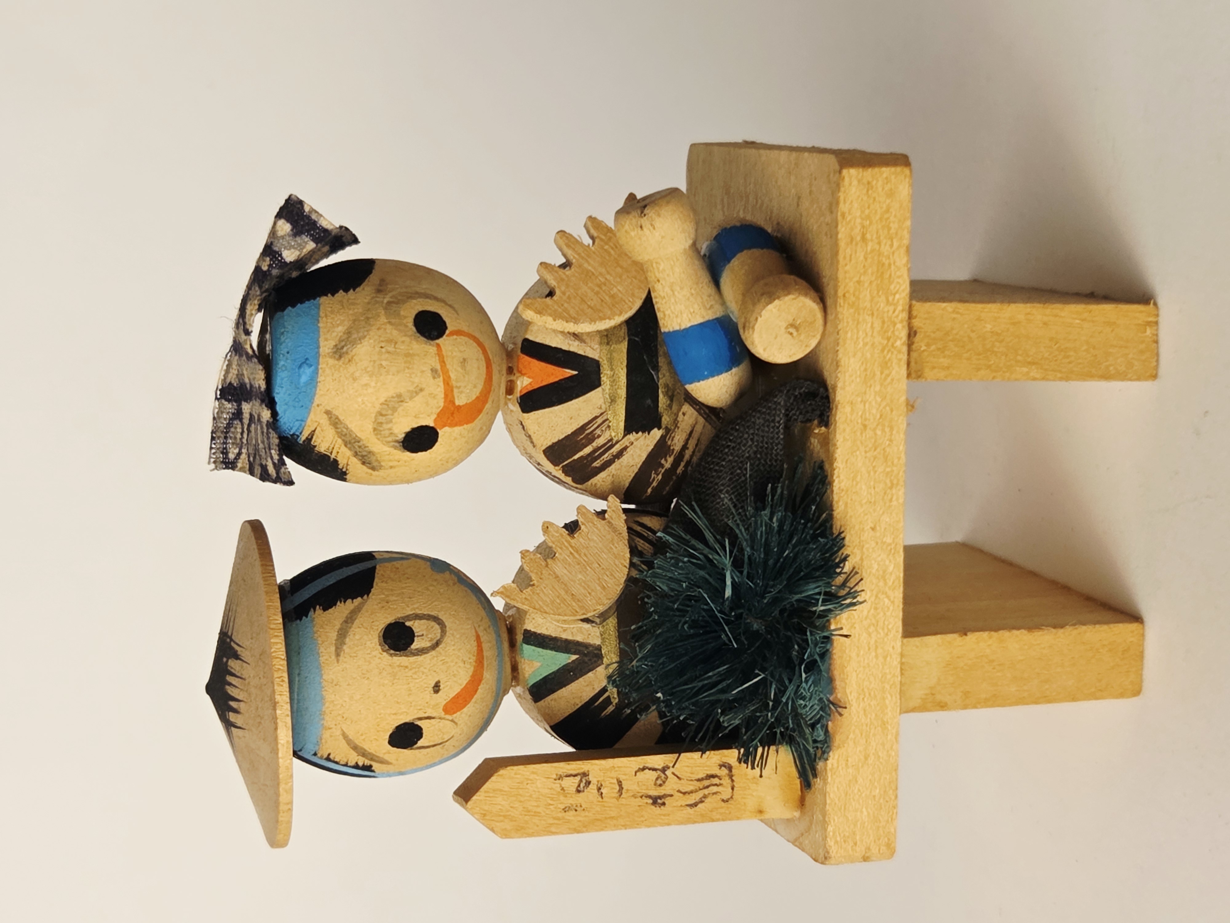 Vintage japoniška Kokeshi figūrėlė