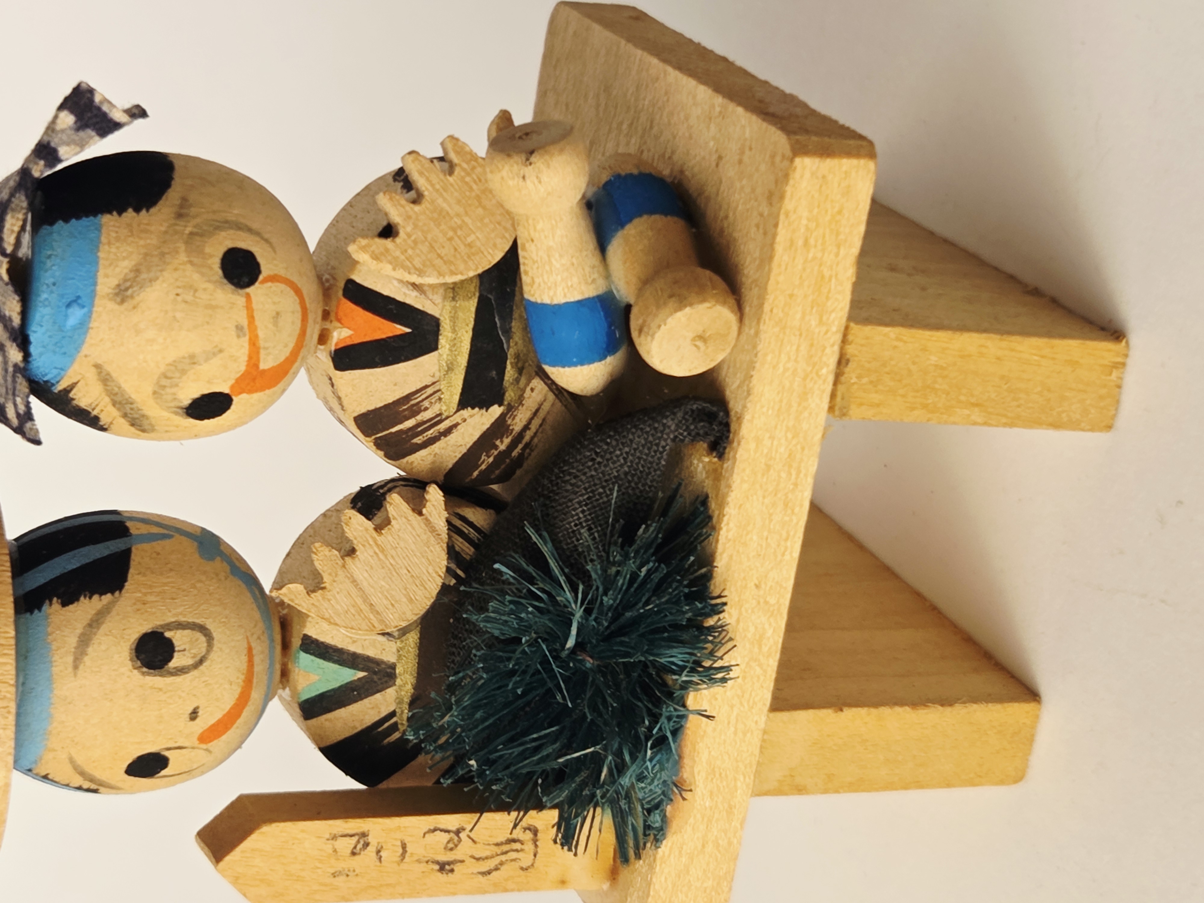 Vintage japoniška Kokeshi figūrėlė