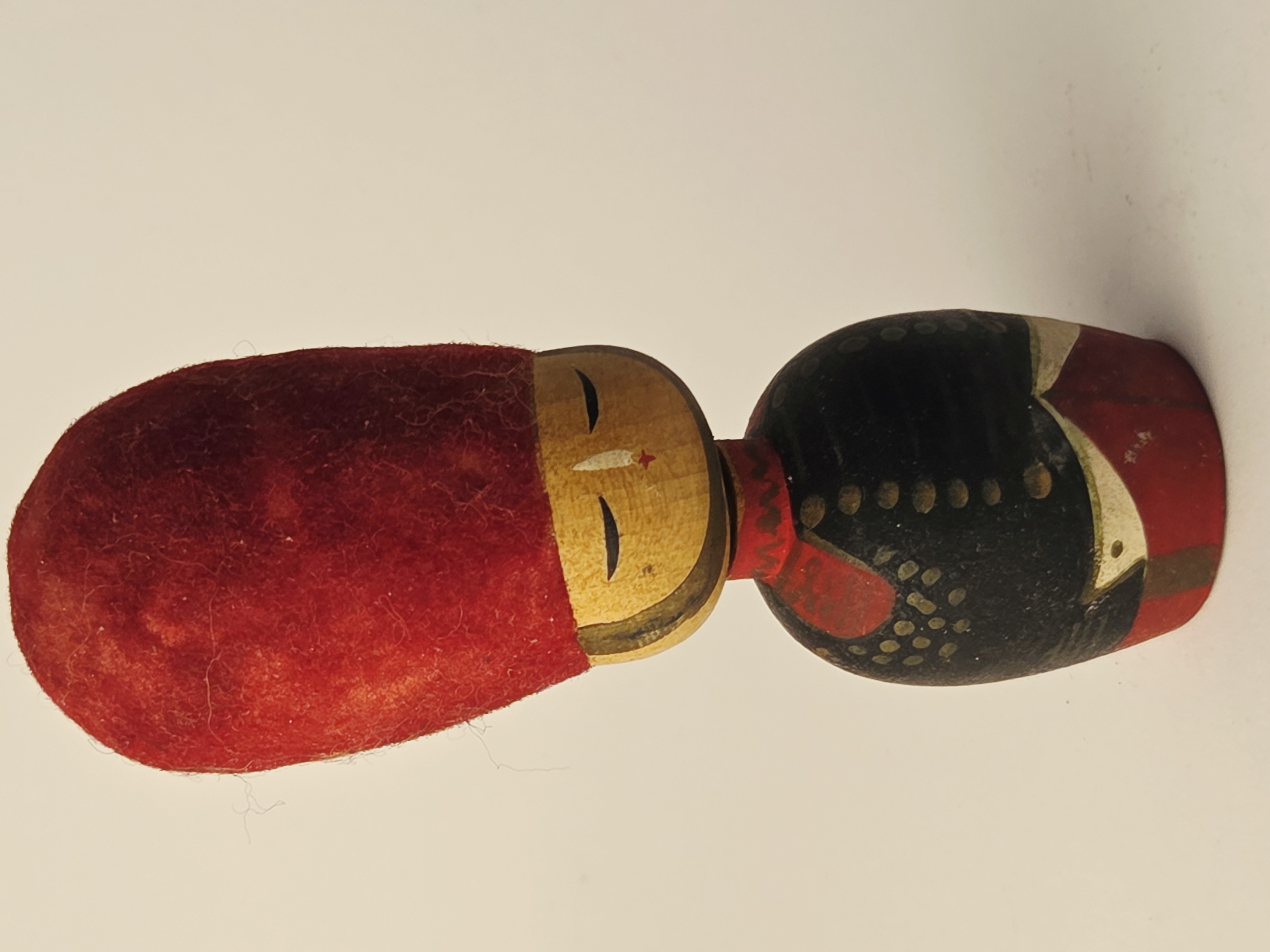 Tradicinė vintage japoniška Kokeshi medinė lėlė