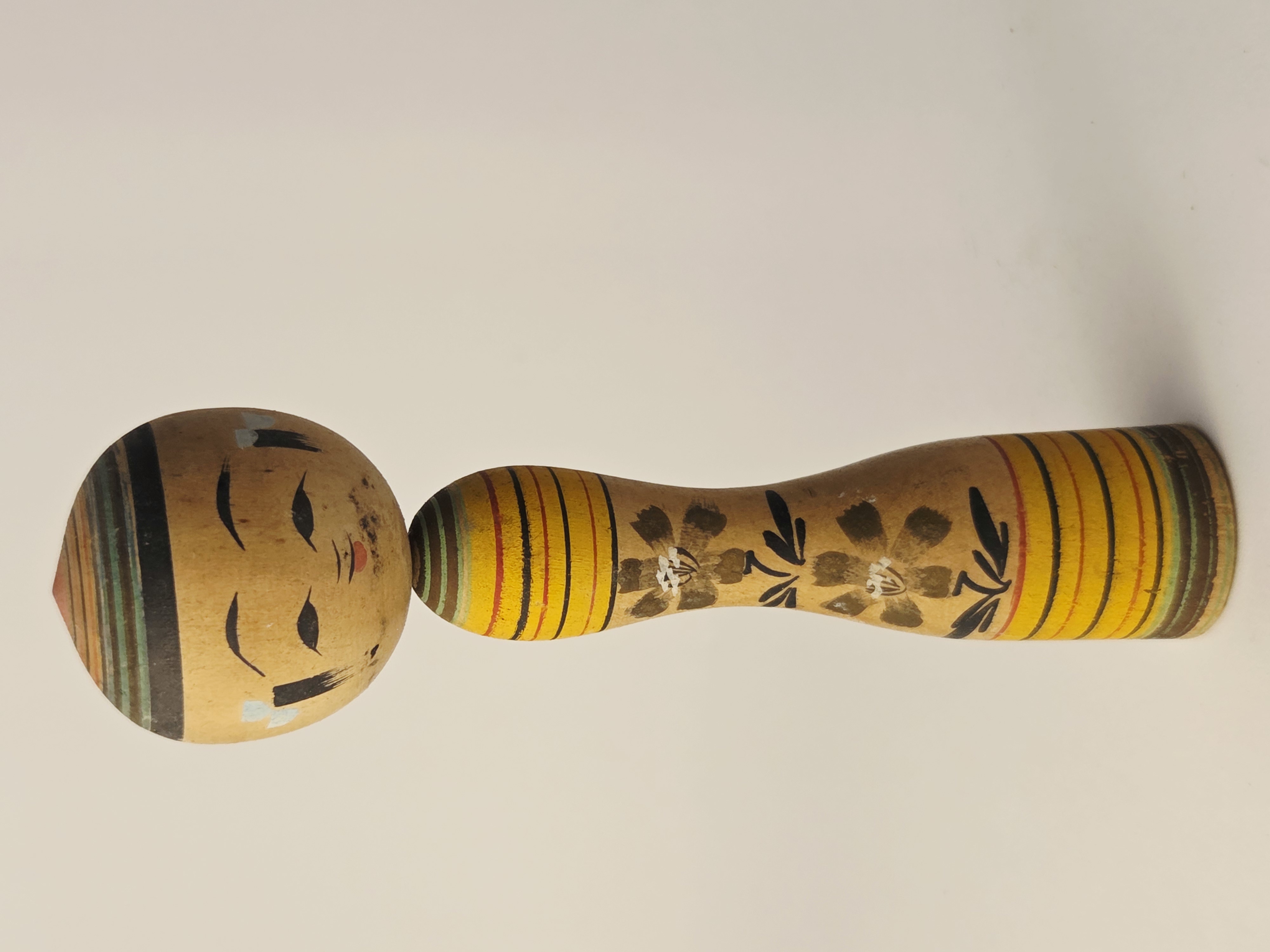 Tradicinė vintage japoniška Kokeshi medinė lėlė