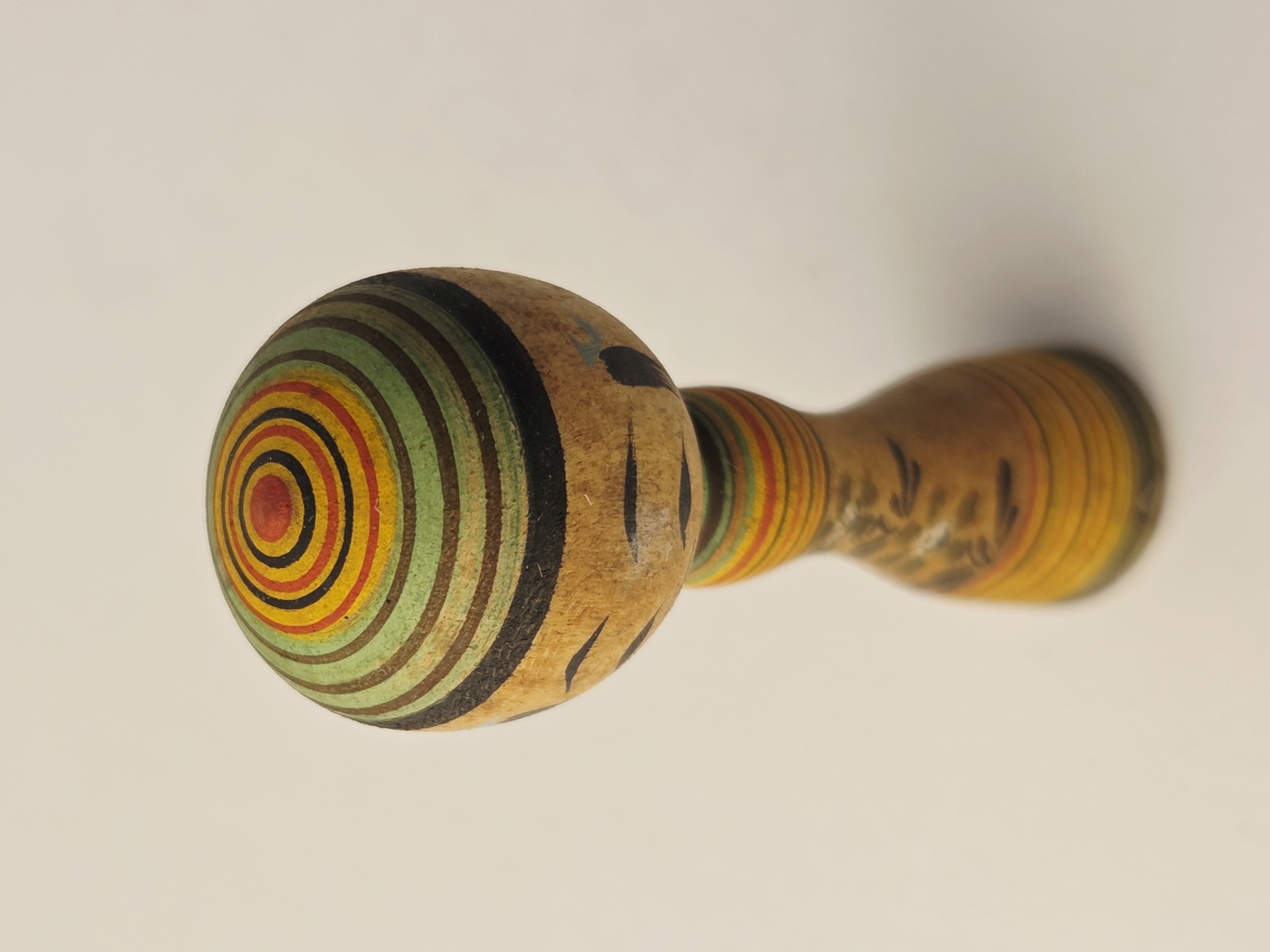Tradicinė vintage japoniška Kokeshi medinė lėlė