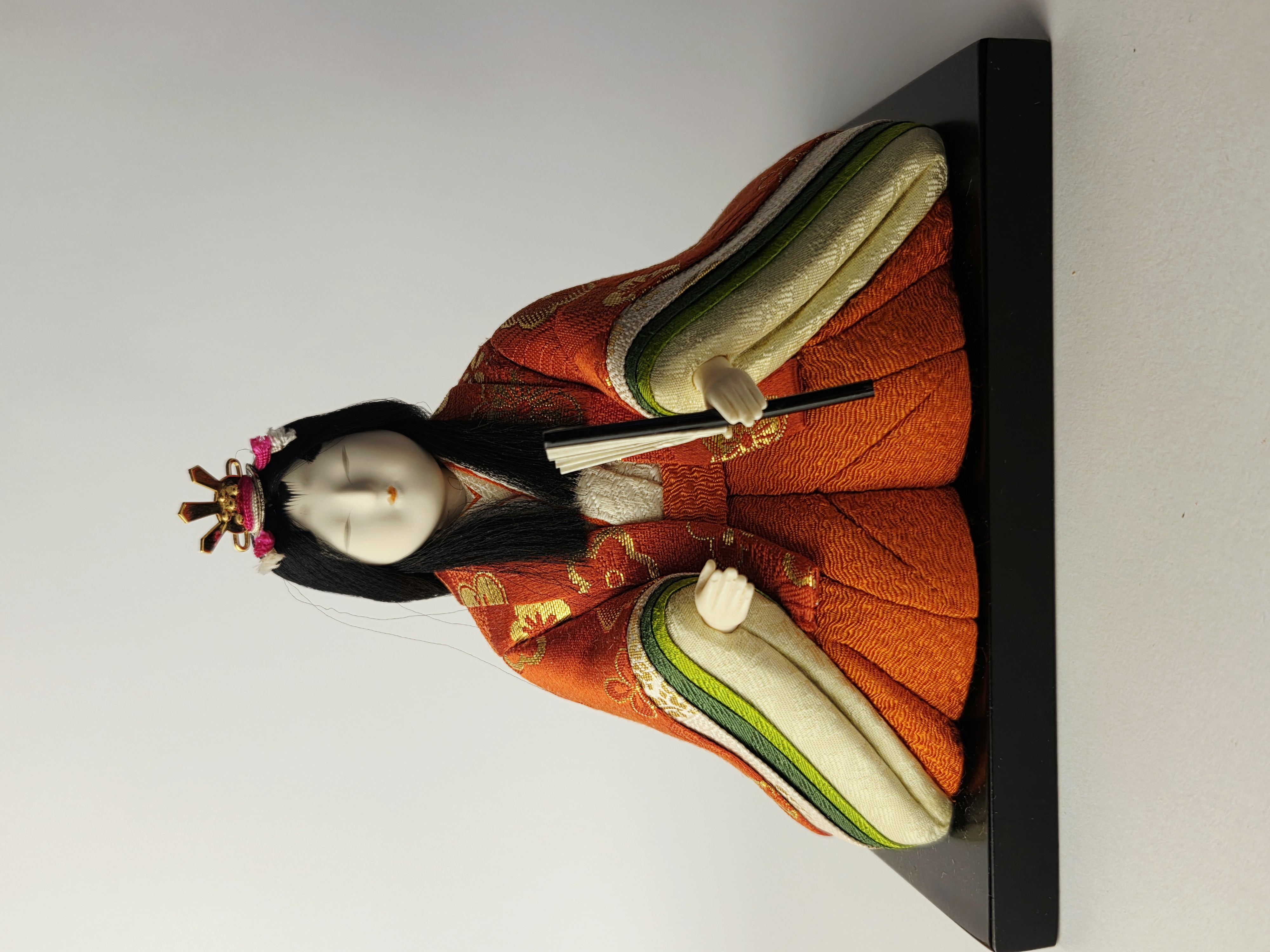 Vintage japoniška Kimekomi Hina lėlė – Kanjo (Court Lady)