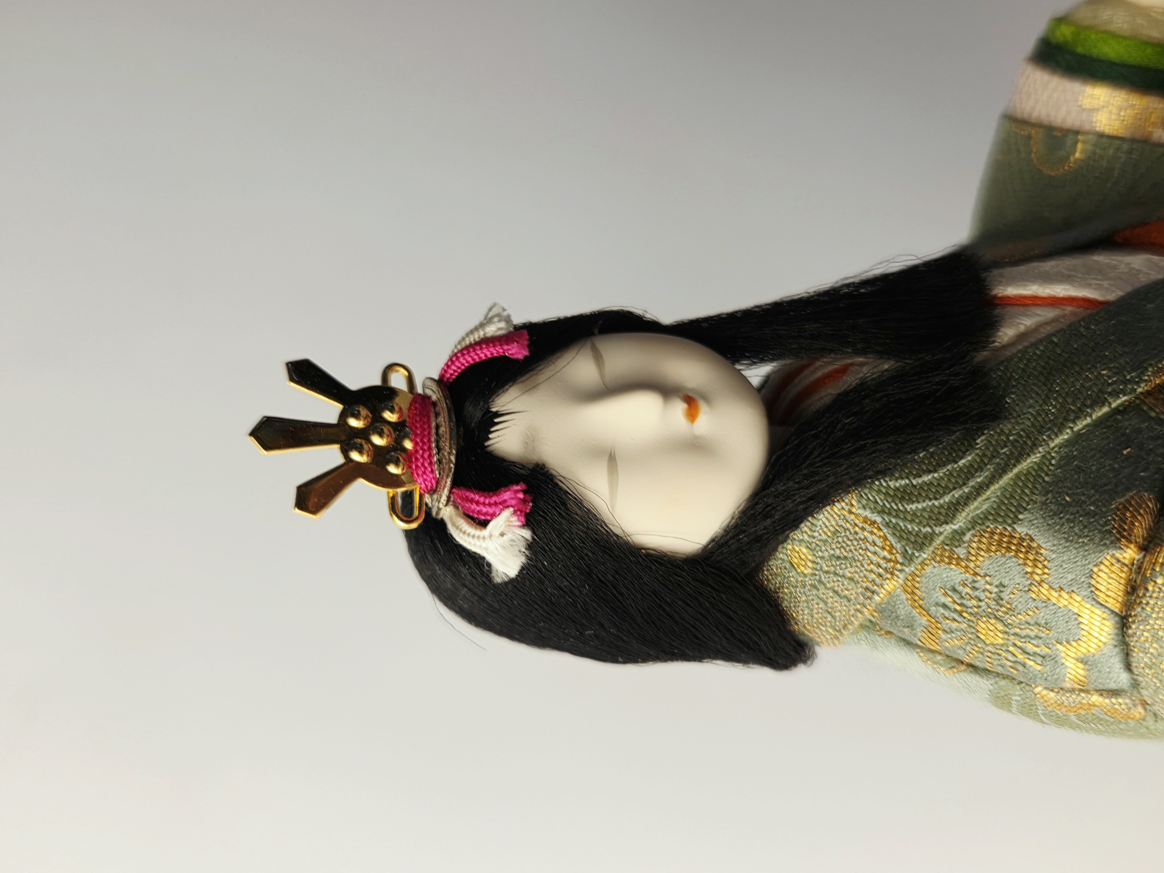 Vintage japoniška Kimekomi Hina lėlė – Kanjo (Court Lady)