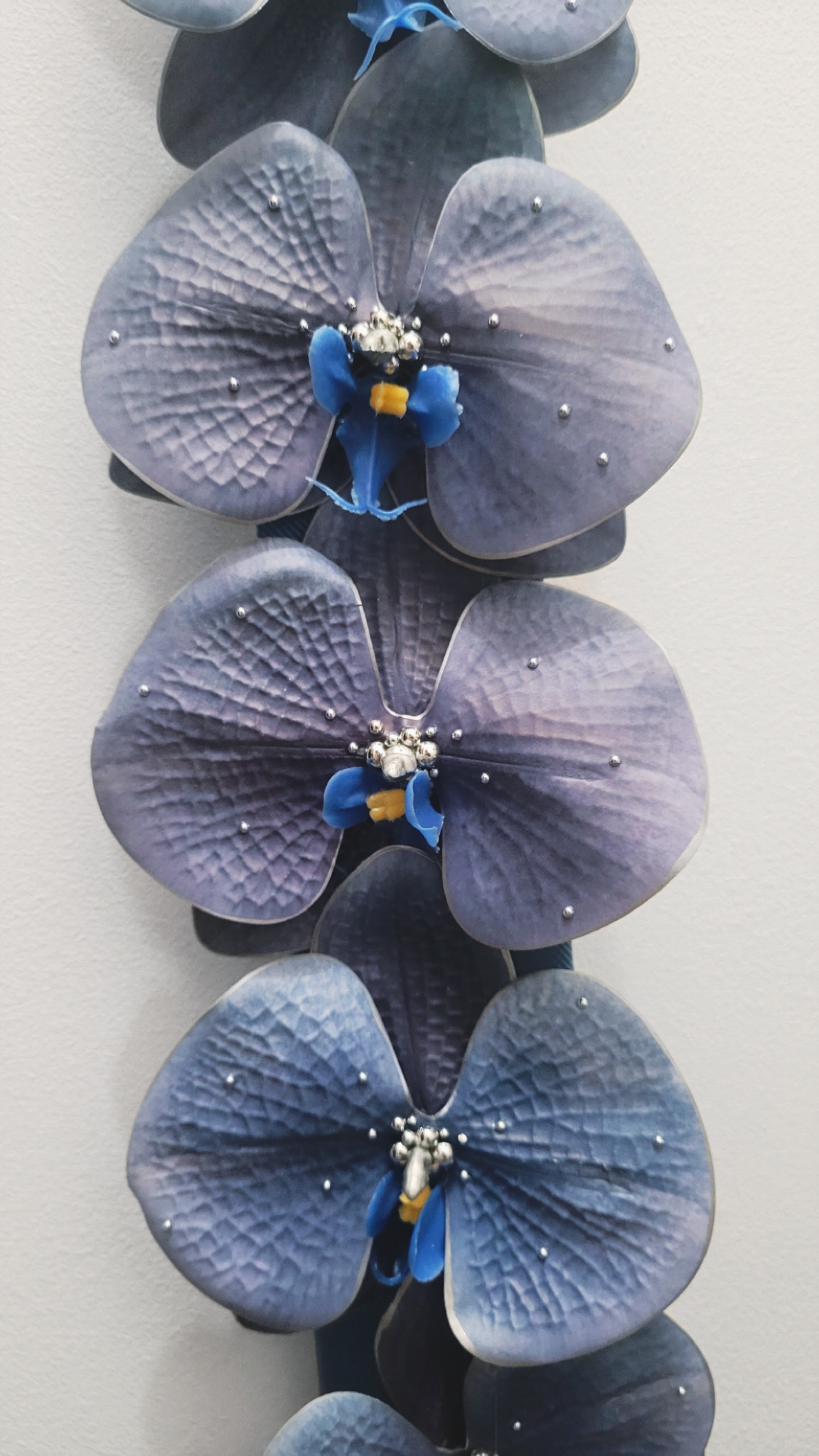 Cravate Orchidée bleue