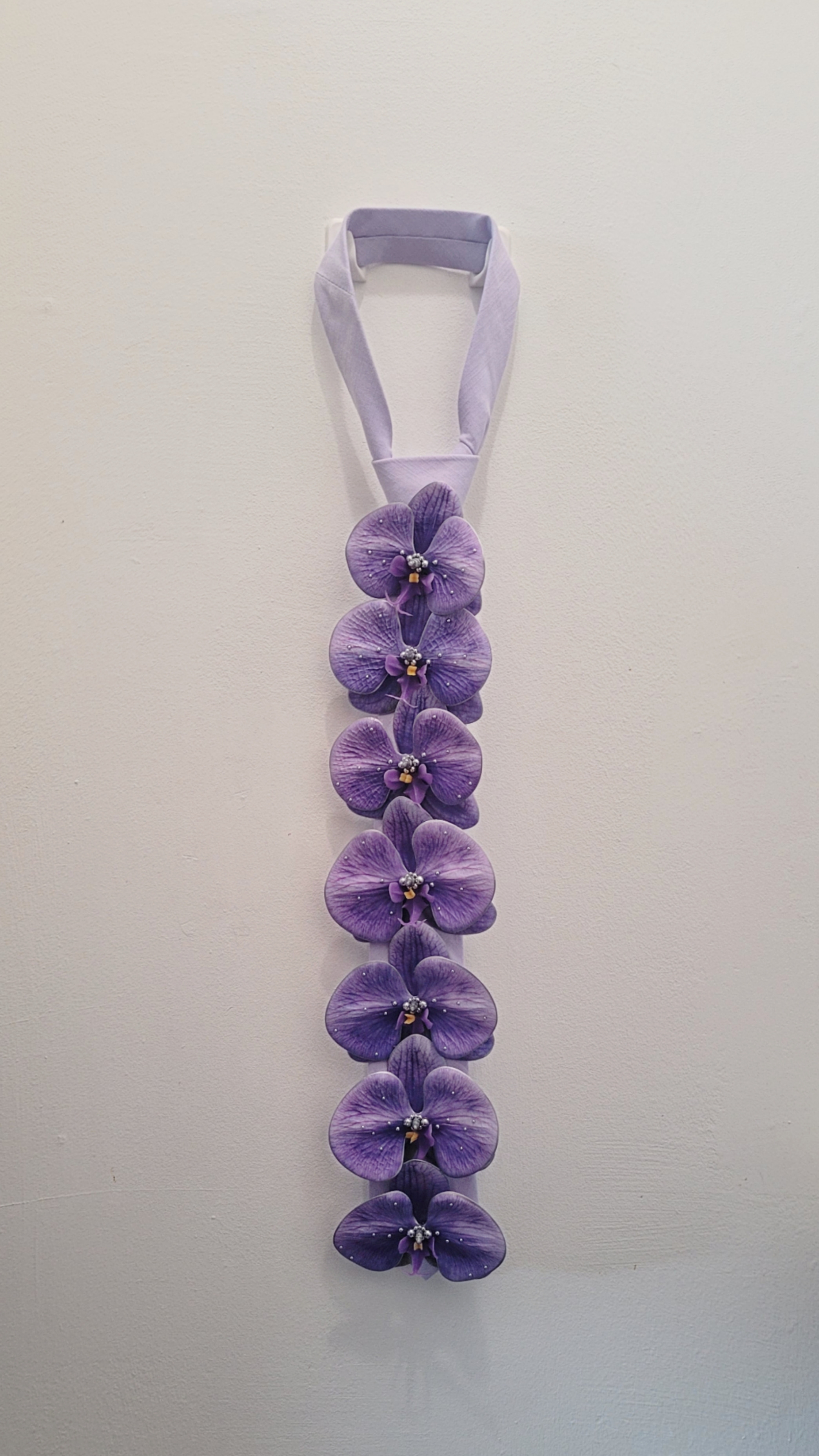 Cravate Orchidée violette