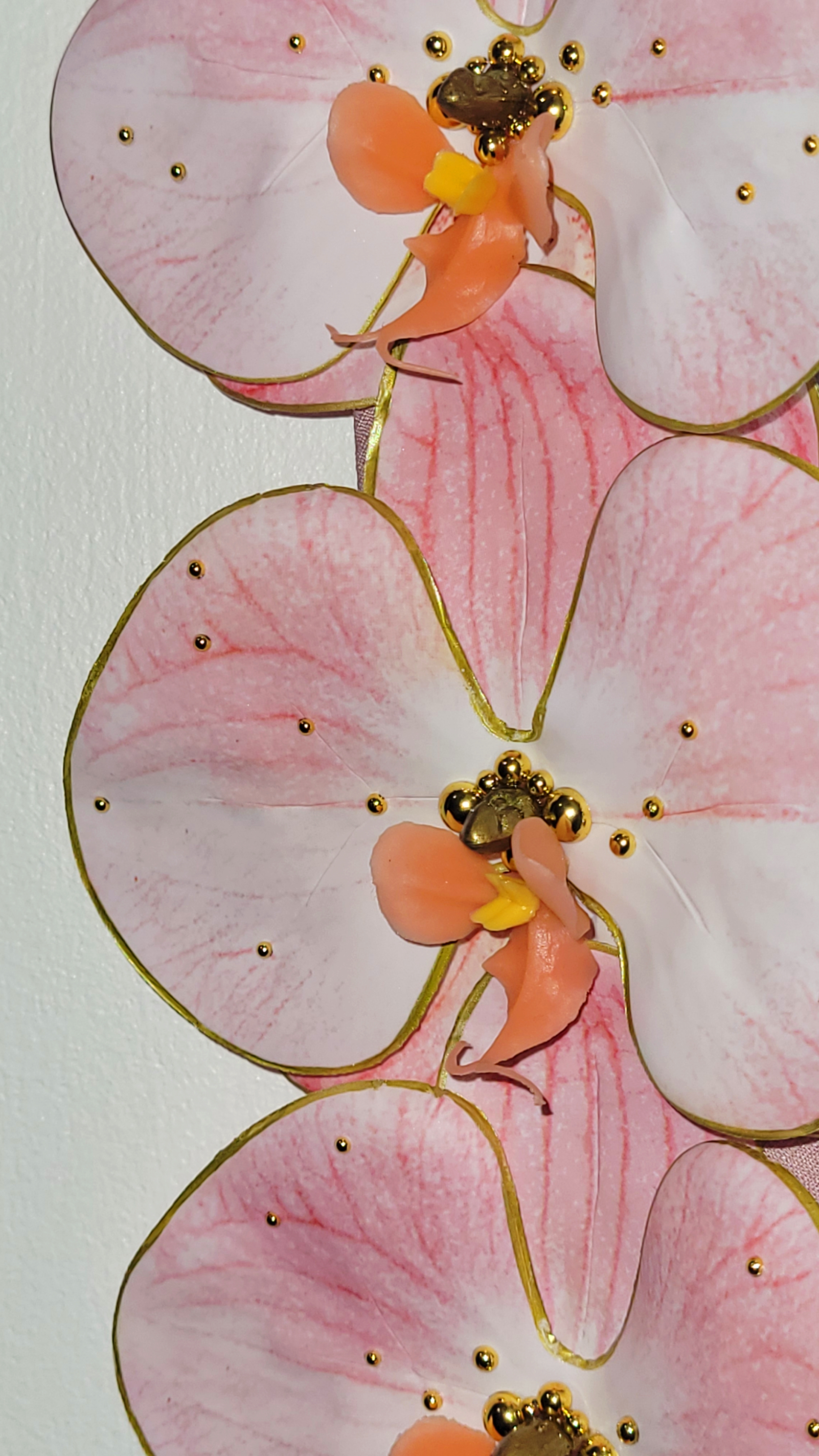 Cravate orchidée rose