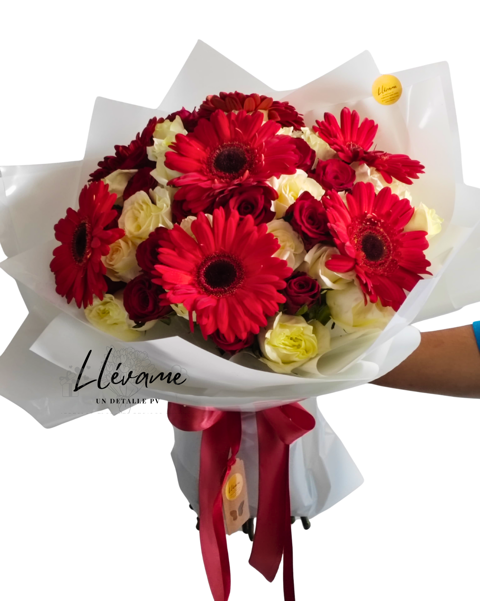 Bouquet de Rosas y Gerberas