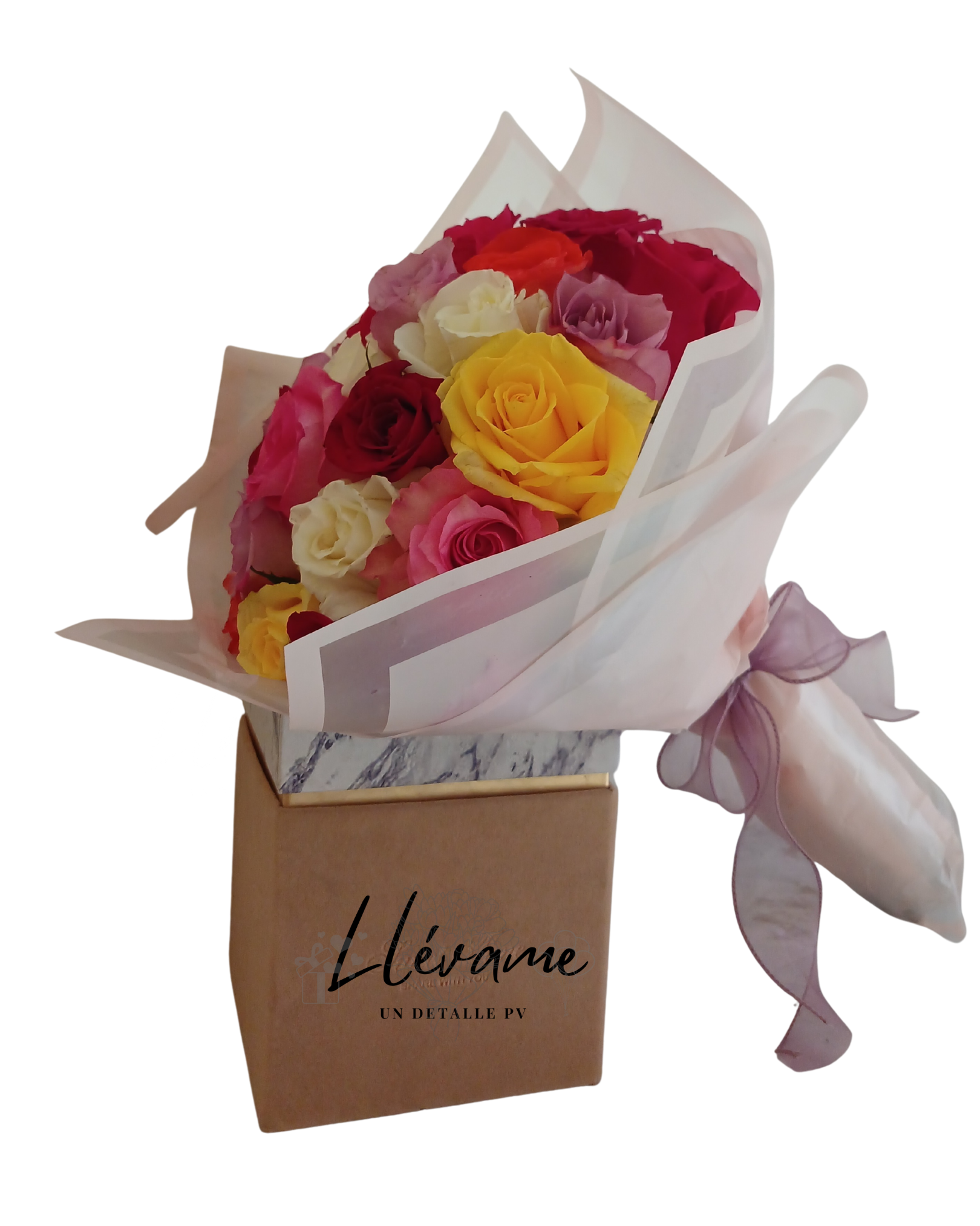 Bouquet de veinticuatro rosas