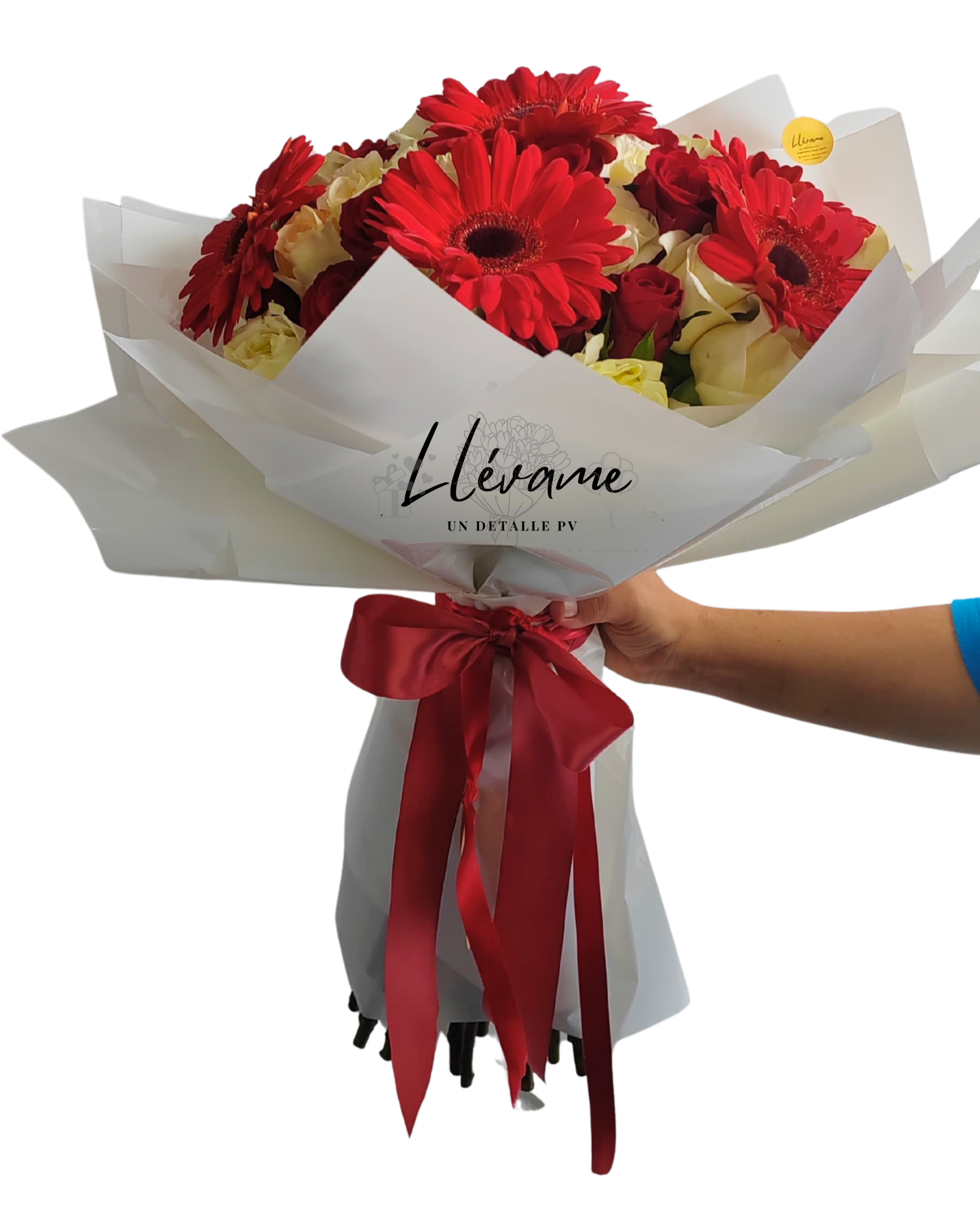 Bouquet de Rosas y Gerberas