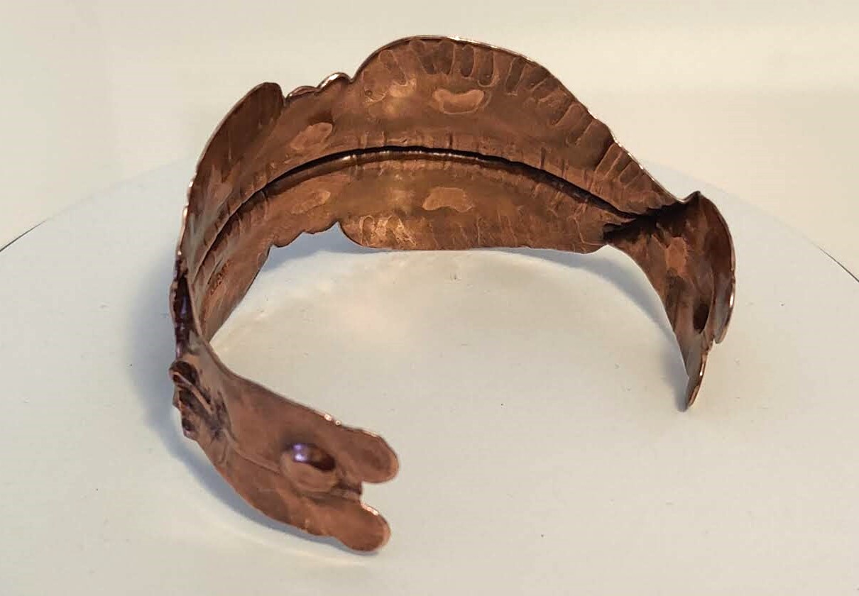 One-of-a-kind Trademarked Fold-Form Copper Bracelet