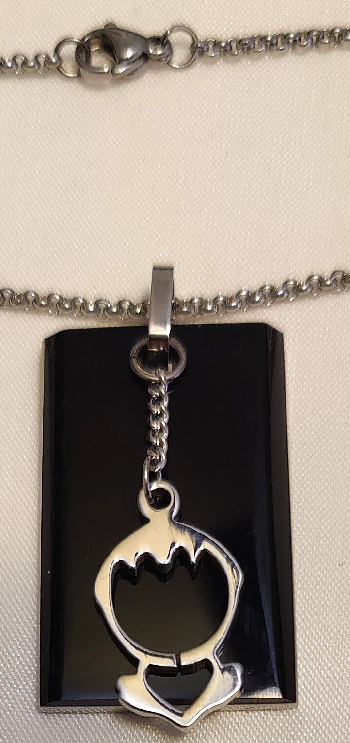 Black Pendant Necklace