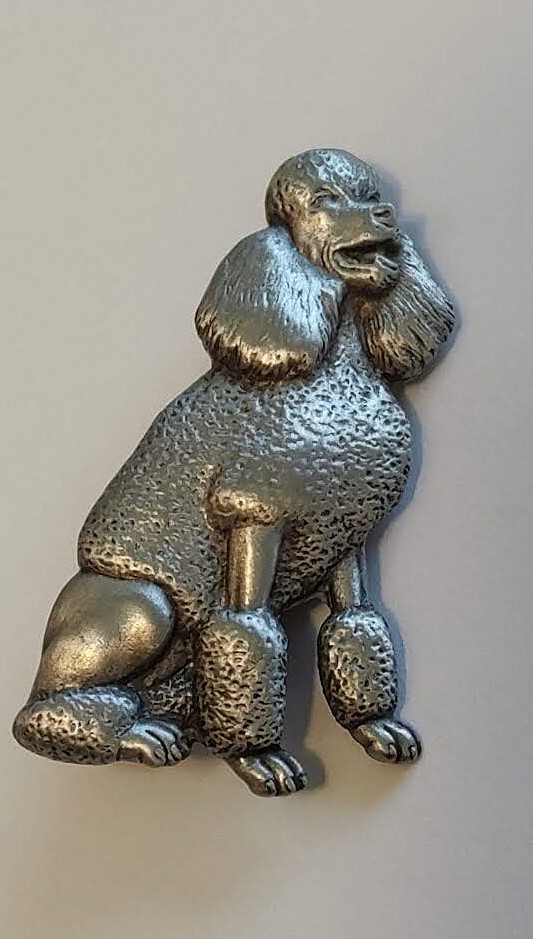 Vintage Signed Jonette Jewelry (JJ) Poodle Pin