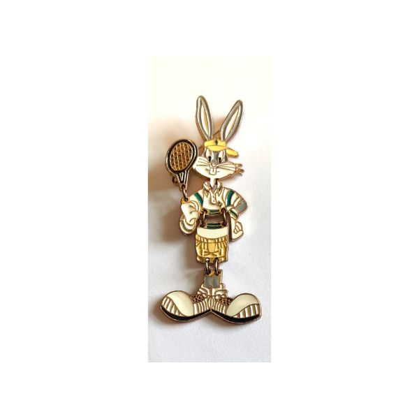 Signed W.B. c1994 Tennis Player Rabbit Pin