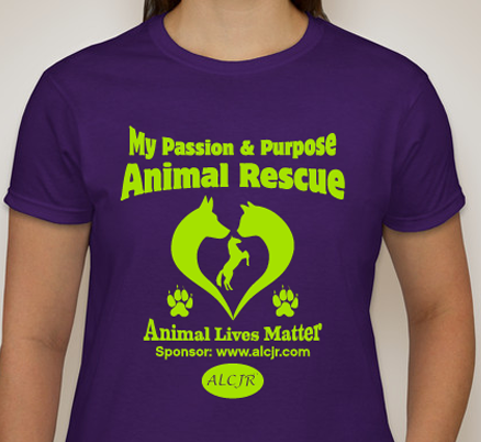 Black Color: Animal Lives Matter Rescue T-Shirts