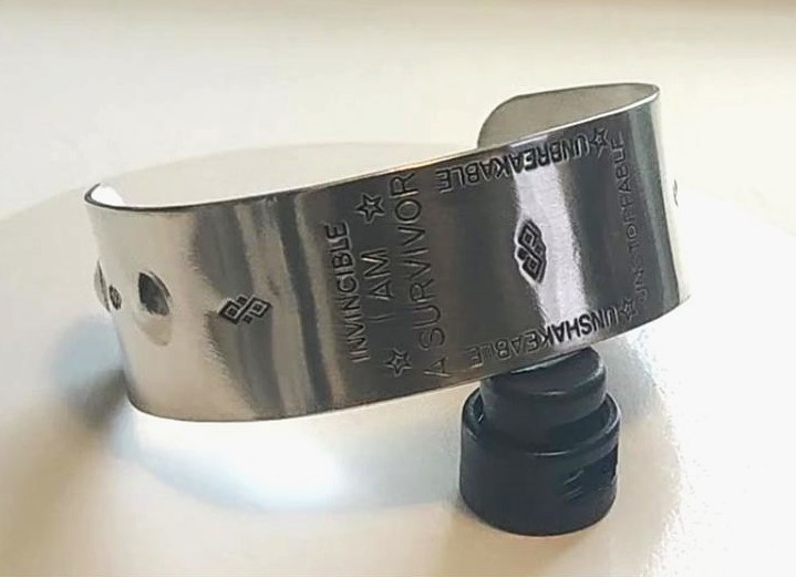 Personalized I AM A SURVIVOR Cuff Bracelet