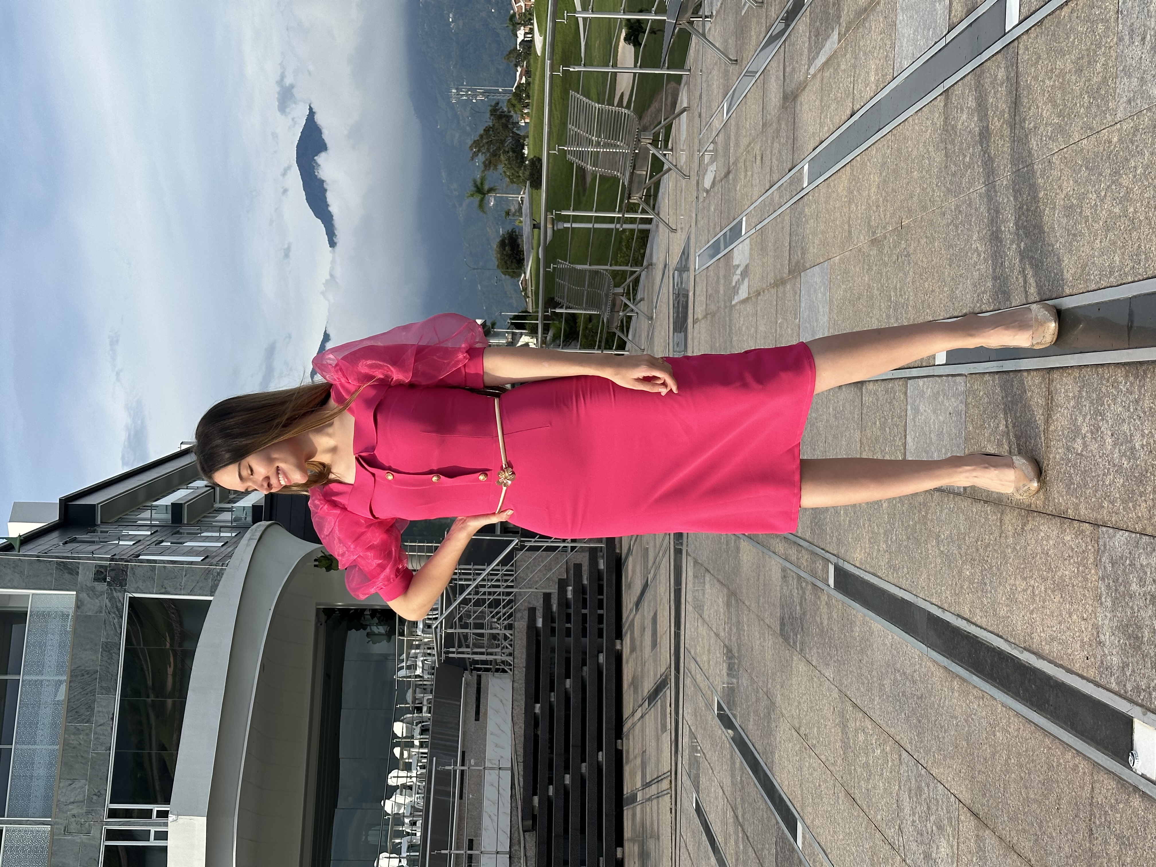 VESTIDO FASHION ROSE
