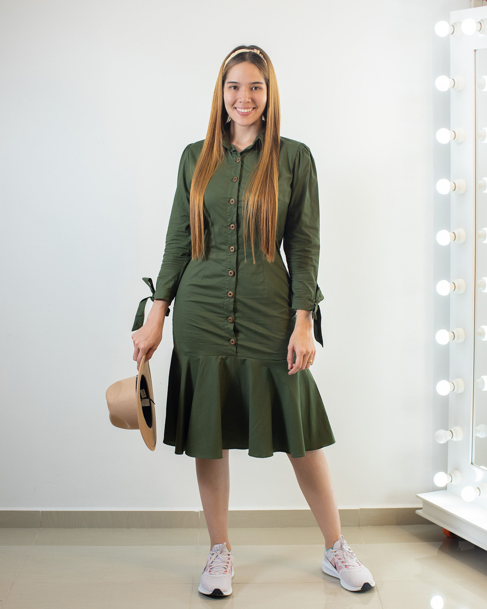 VESTIDO MIDI ARMY