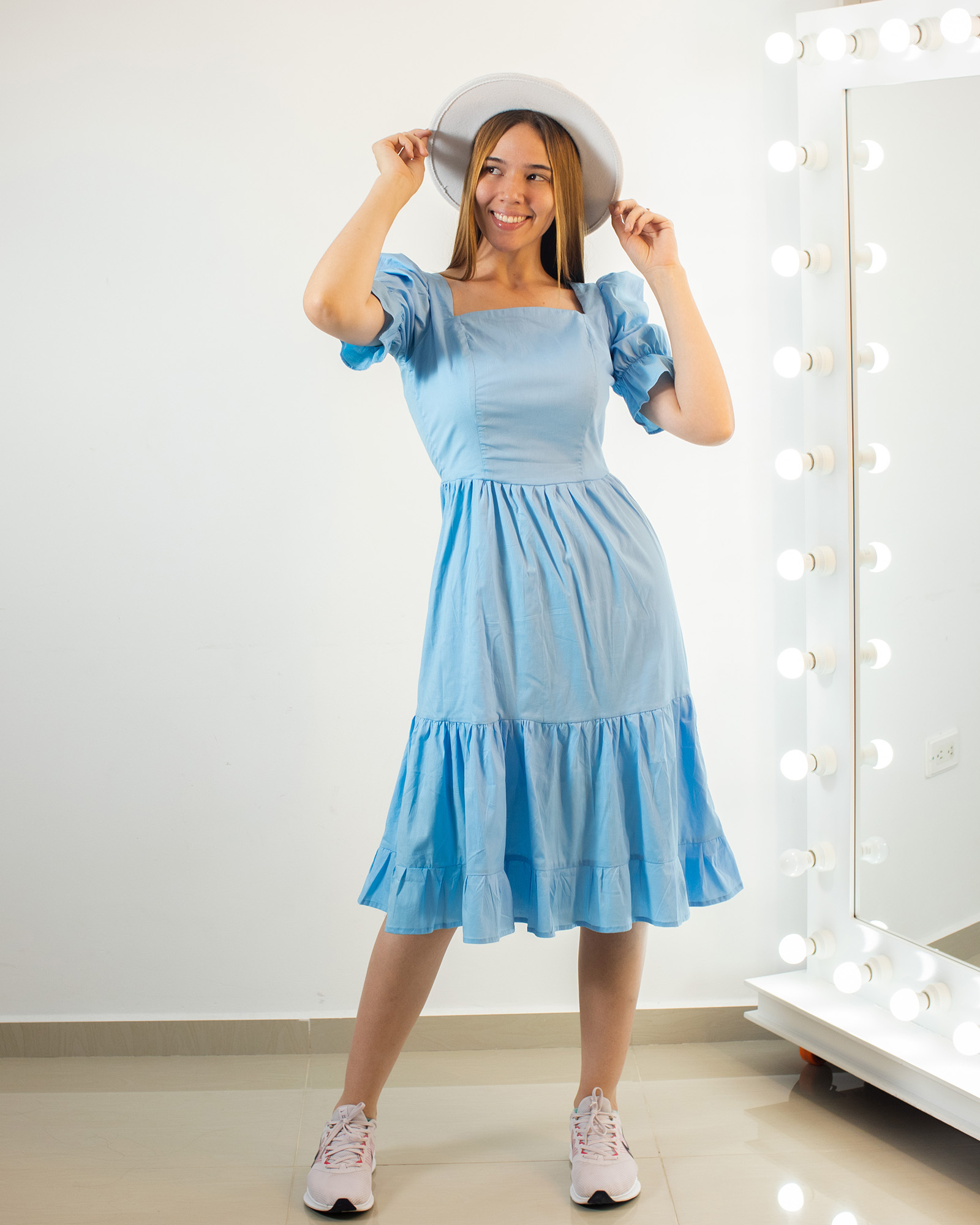 VESTIDO MIDI BLUE
