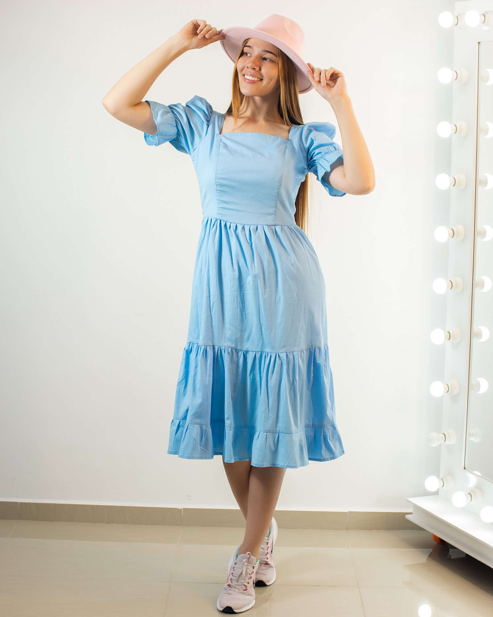 VESTIDO MIDI BLUE