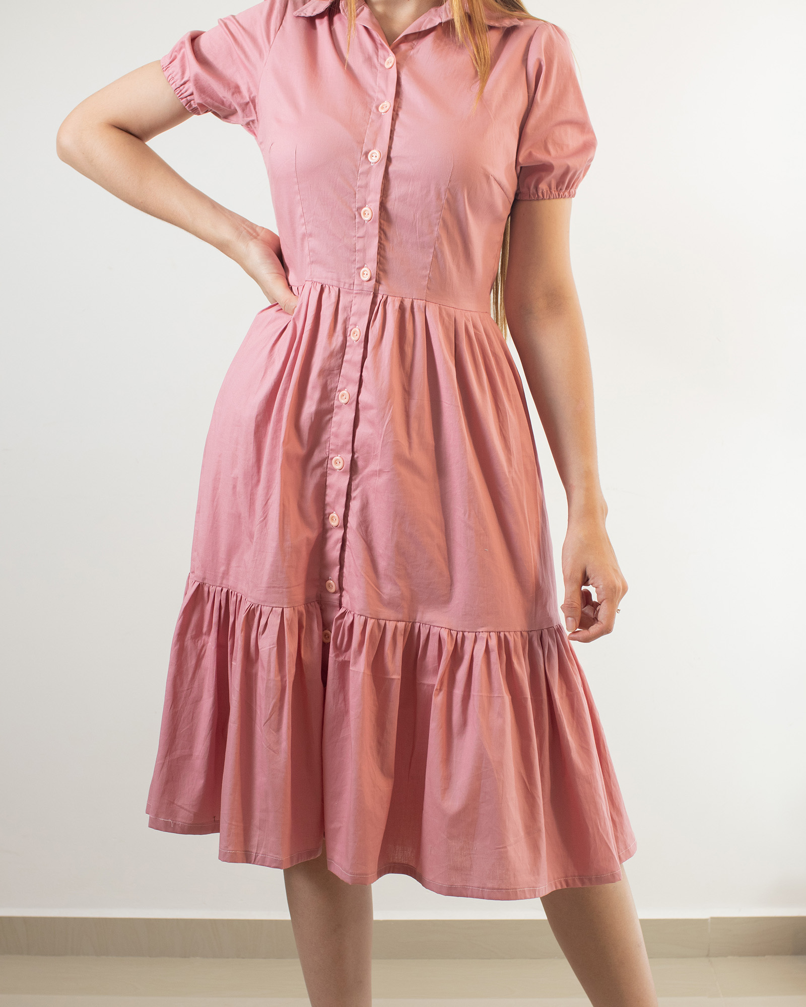 VESTIDO MIDI PUNCH