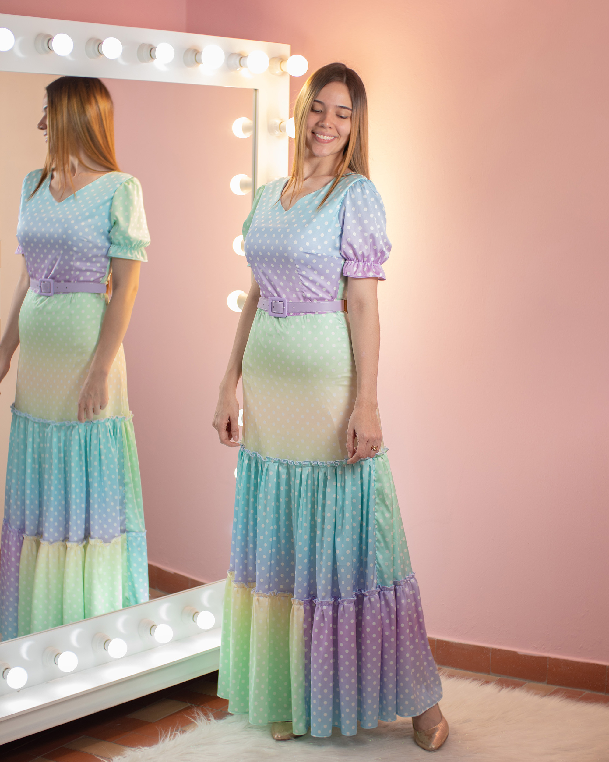 VESTIDO COLOR POINTS