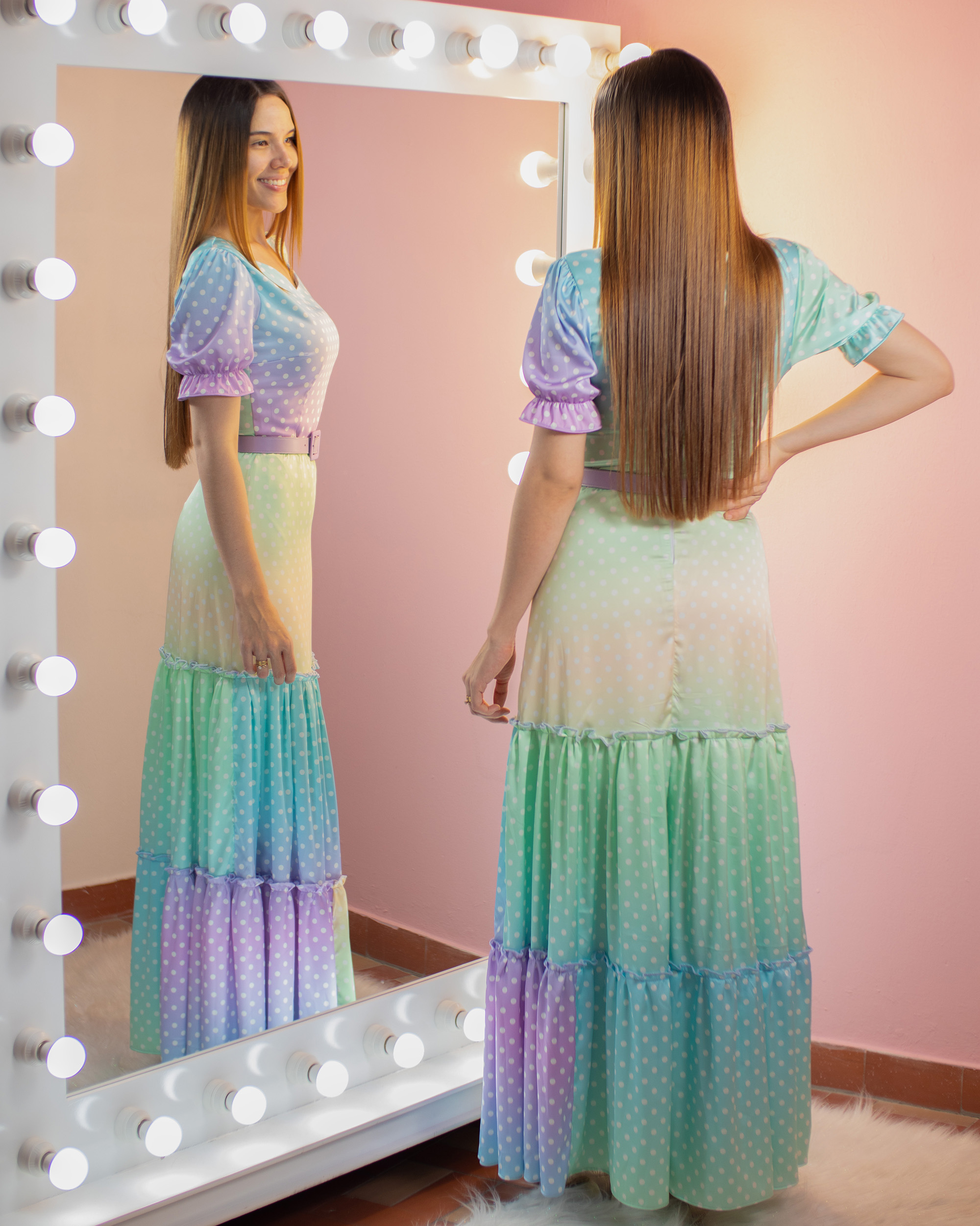 VESTIDO COLOR POINTS