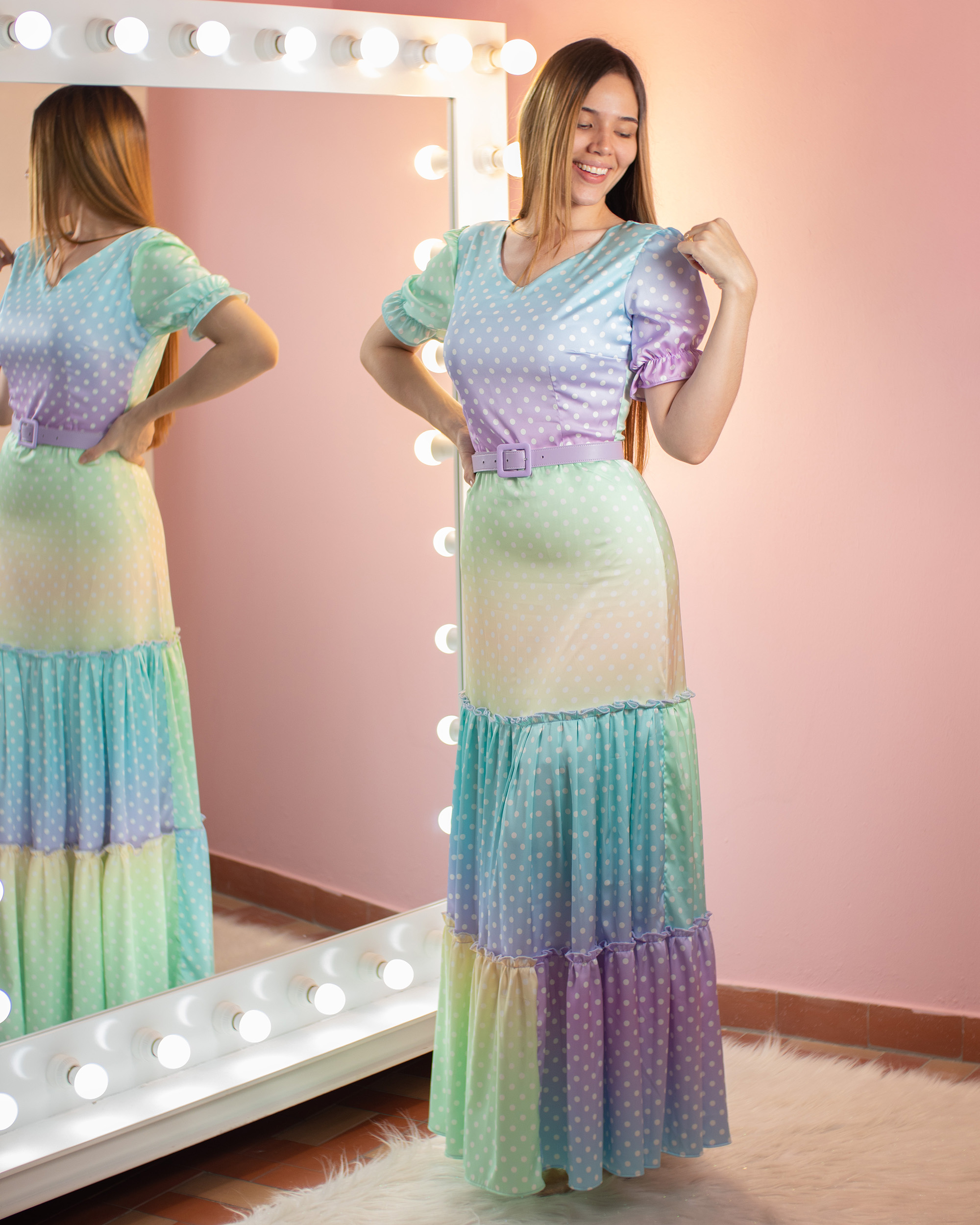 VESTIDO COLOR POINTS