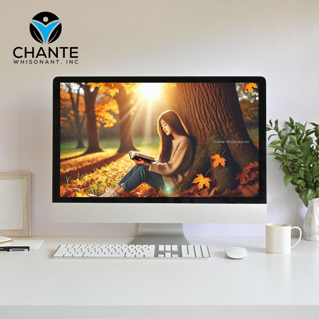 Asian Woman Reading Bible Autumn Wallpaper 1920x1080 16:9