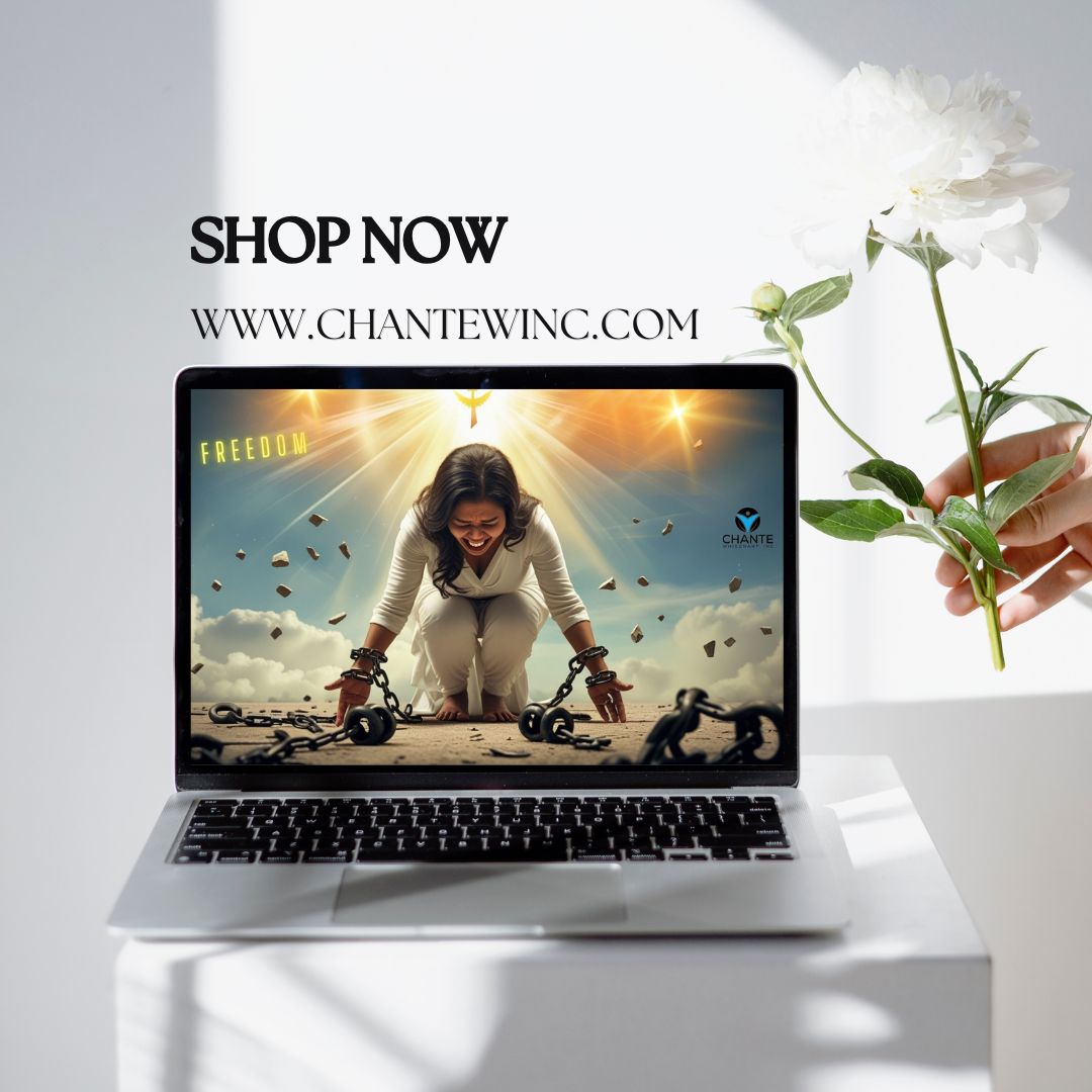 Freedom - Christian Women Digital Desktop Wallpaper 16:9 - Hispanic Woman