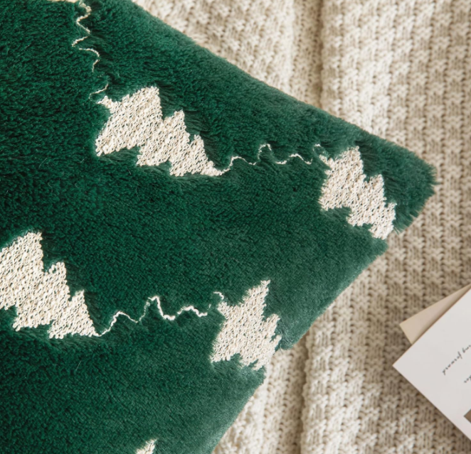  Decorative Throw Pillow Covers for Farmhouse, Spring Pillow Covers for Sofa Couch Bed Room(Green & White Tree, 18"x18")