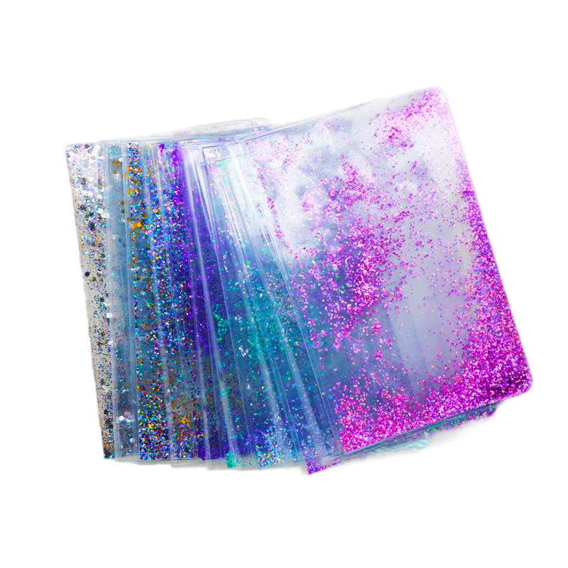 Glittery Plastic Book Cover