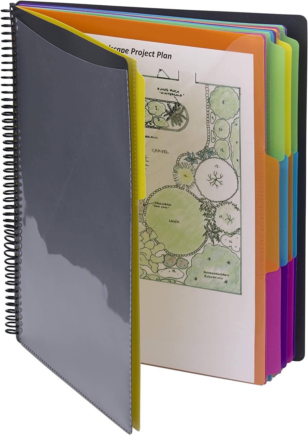 Multicolor Tabbed Spiral Notebook