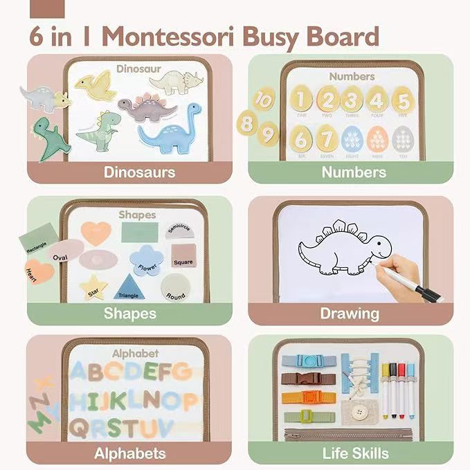 Portable Educational Book for Toddlers