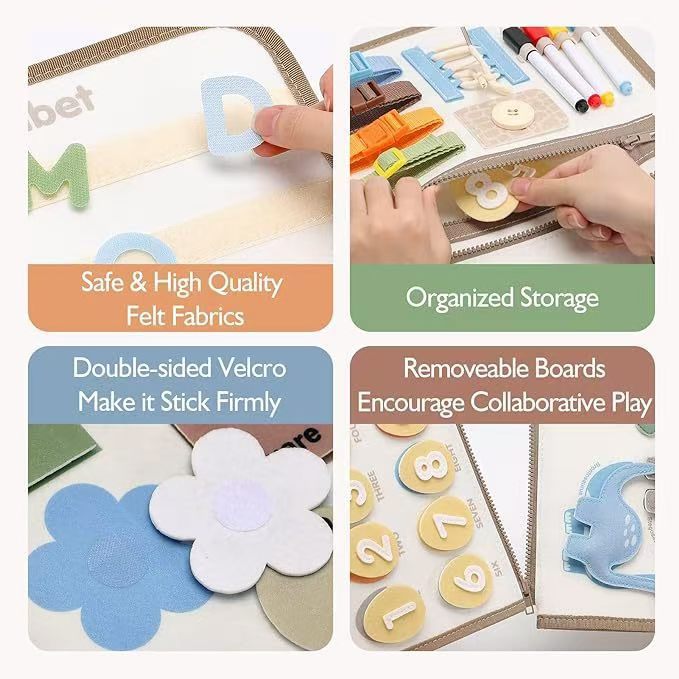 Portable Educational Book for Toddlers
