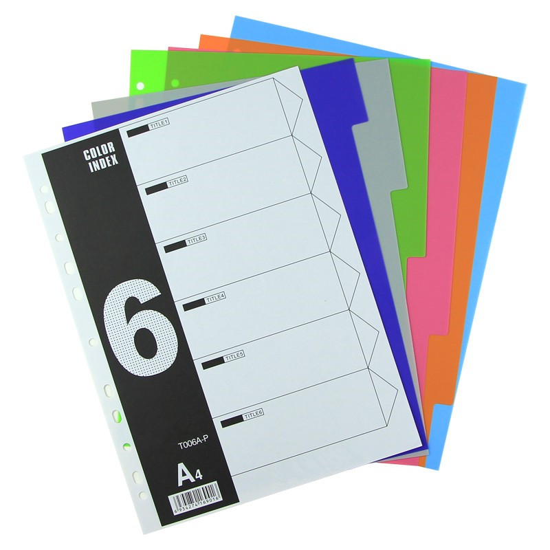 A4 Colored Index Dividers