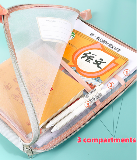 Multi-Compartment Stationery Bag