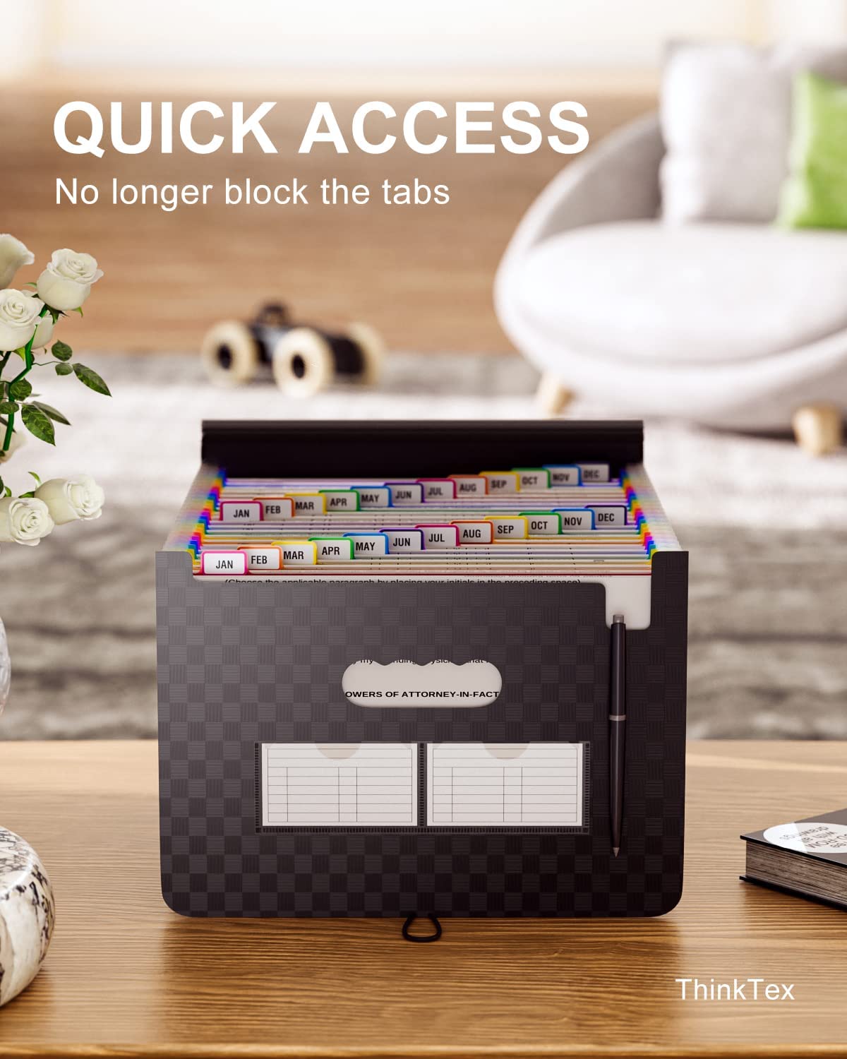24 pockets Expandable File Organizer