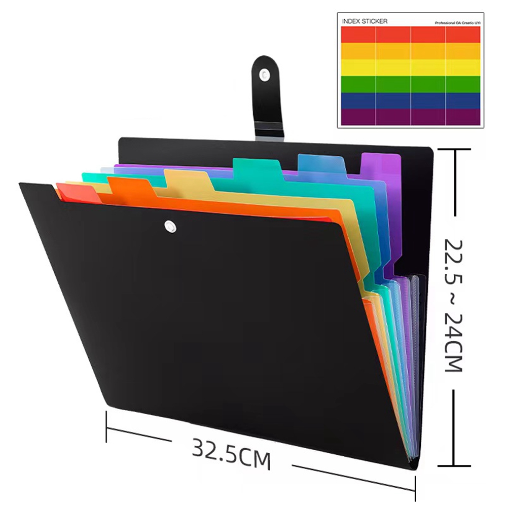 6 Compartments Colorful File Organizer