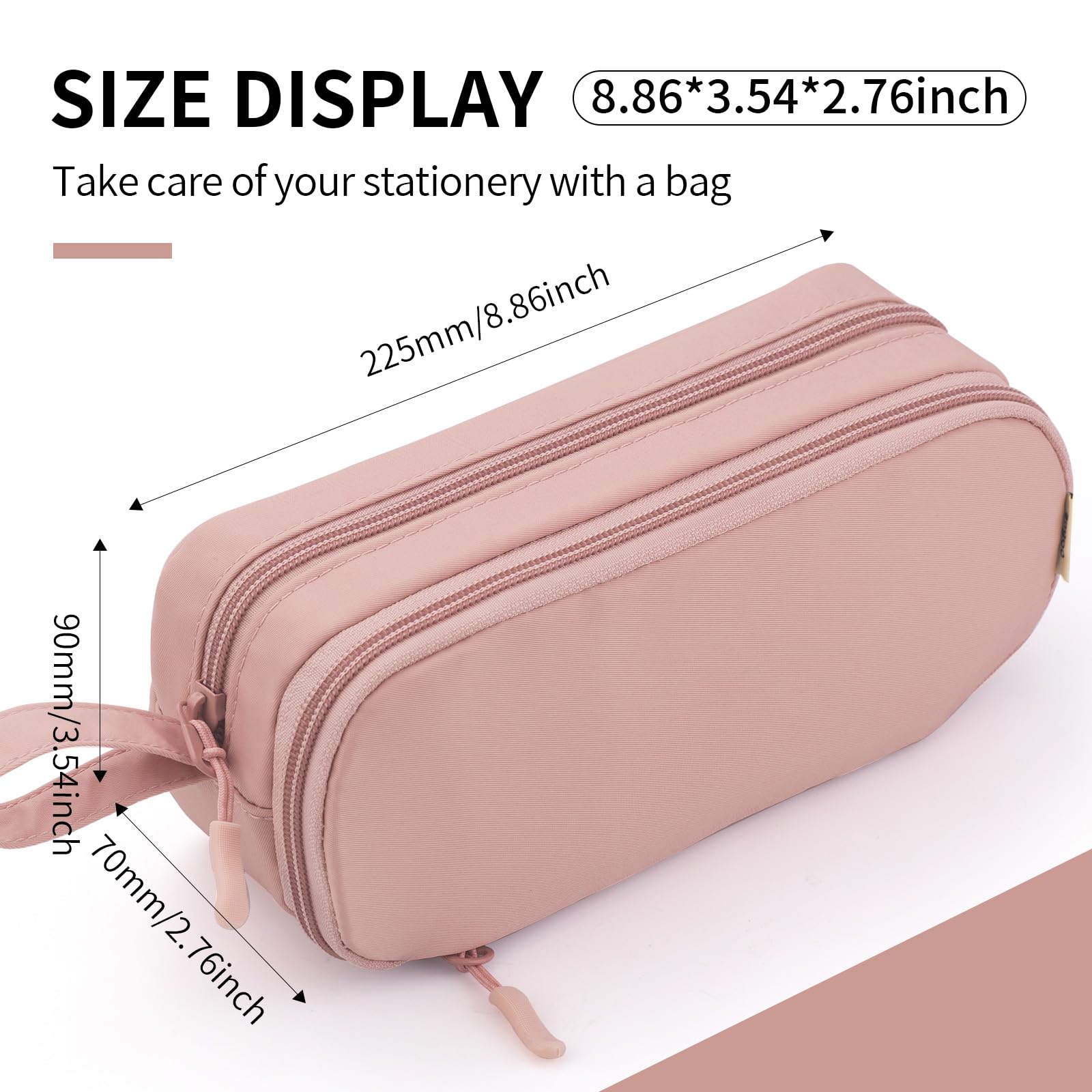 Pink Fabric Pencil Case